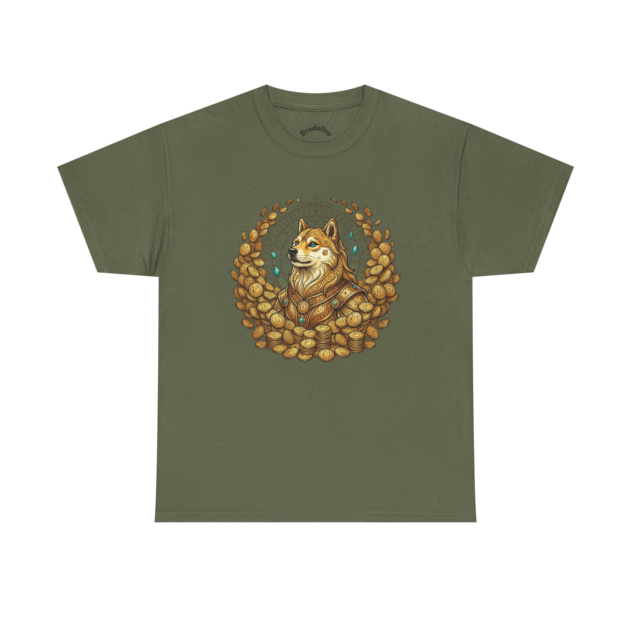 Shiba Inu Coffee Beans T‑Shirt — Cute Dog Cafe Tee