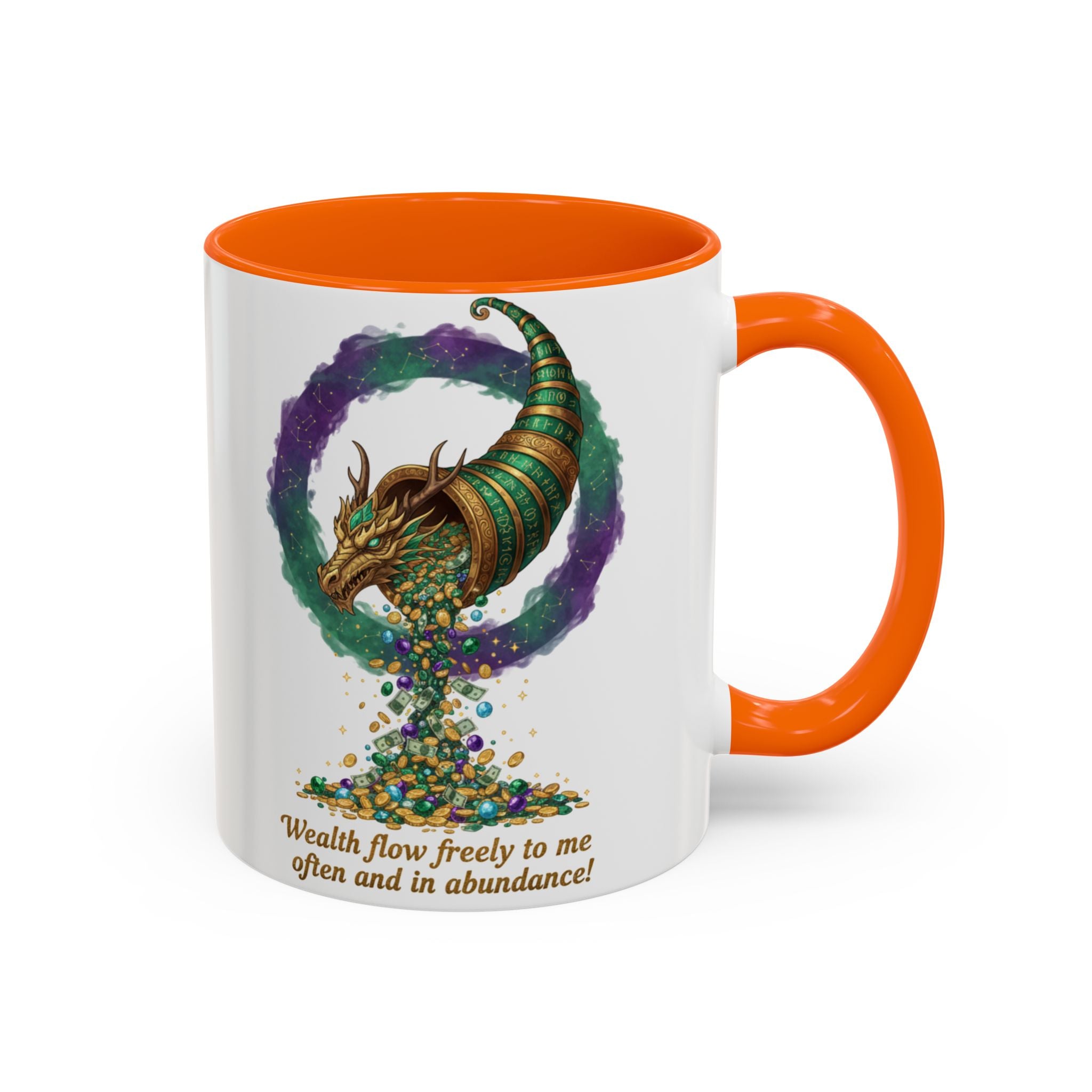 Cornucopia Wealth Coffee Mug — "Wealth flow freely to me often and in abundance!"