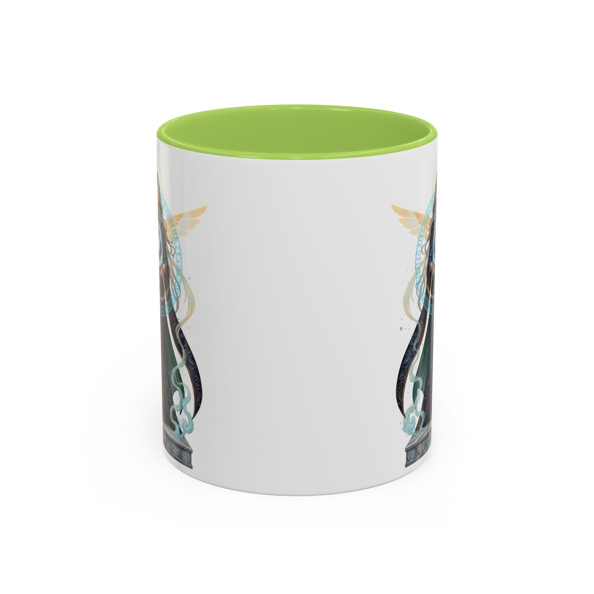 Mystic Oracle Coffee Mug — Woman with Crystal Ball Accent Mug