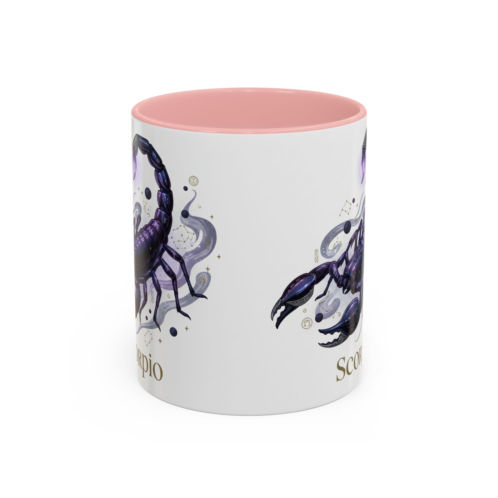 Scorpio Zodiac Coffee Mug — Purple Scorpion Accent Mug (11/15oz)