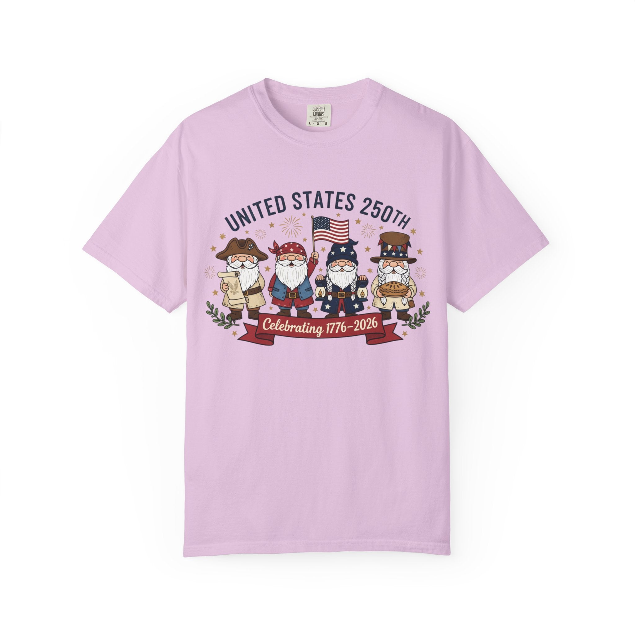 United States 250th Celebration T-shirt | Colonial Characters, 1776–2026