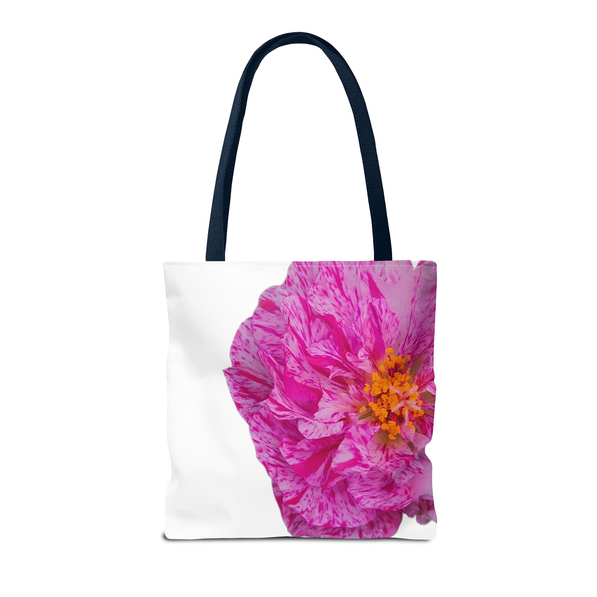 Pink Peony Floral Tote Bag — Bright Bloom All-Over Print