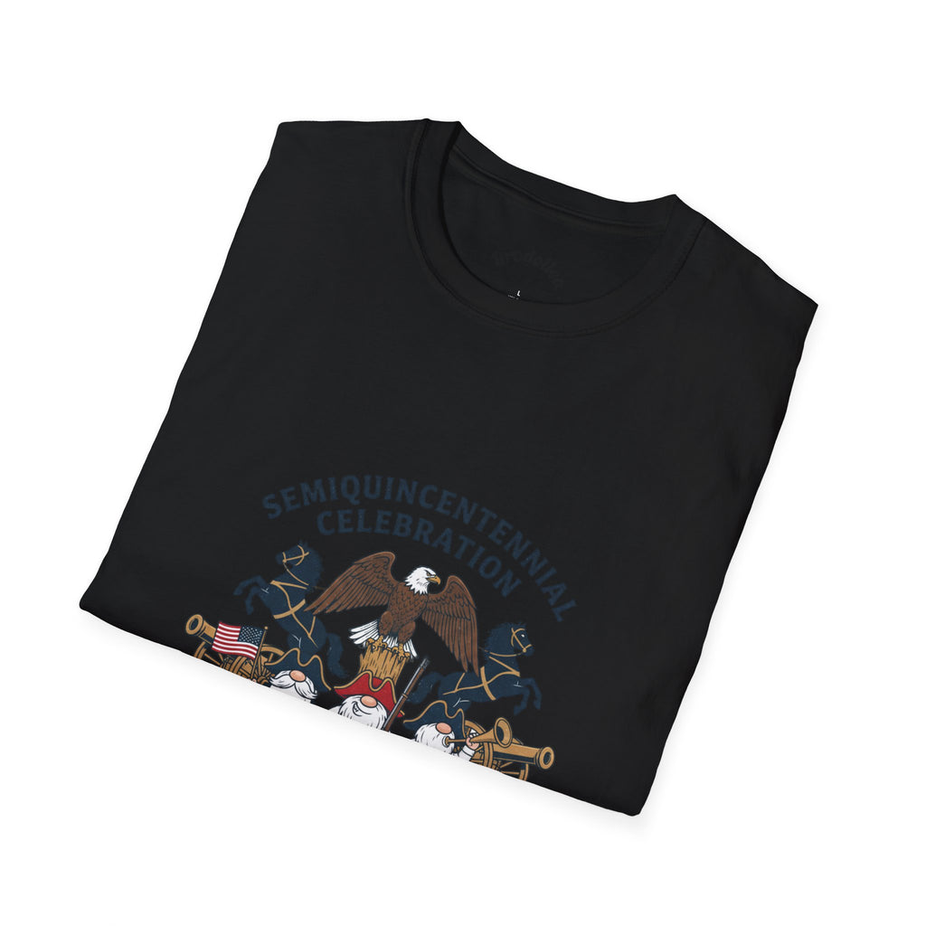 Semiquincentennial 250th Anniversary T-Shirt — American Flag & Fireworks Design