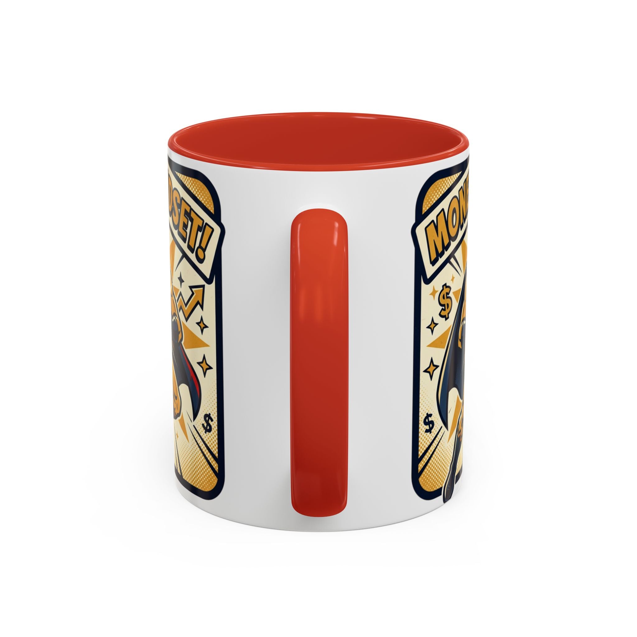 Money Mindset Coffee Mug — Motivational Superhero Design (11/15 oz)
