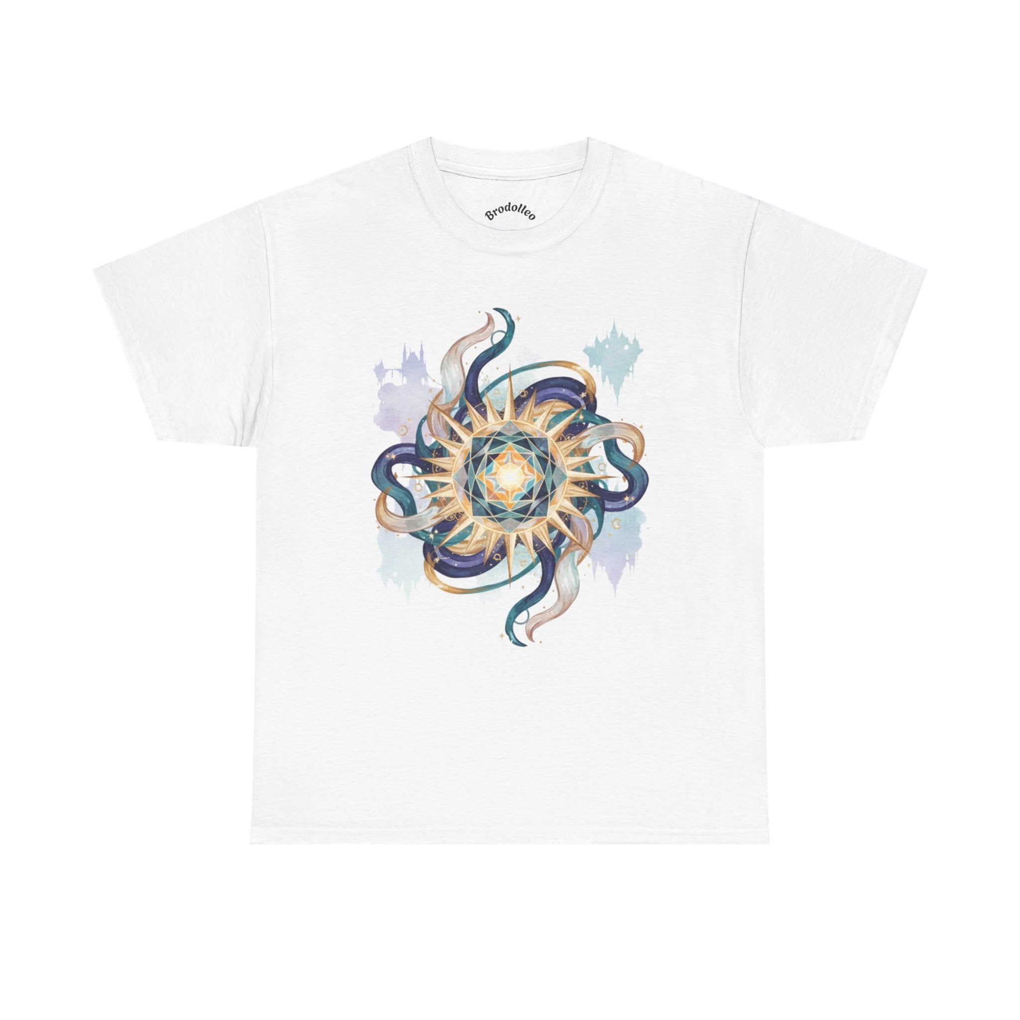 Sunburst Octopus Graphic Tee — Nautical Mystic Sea Creature T-Shirt