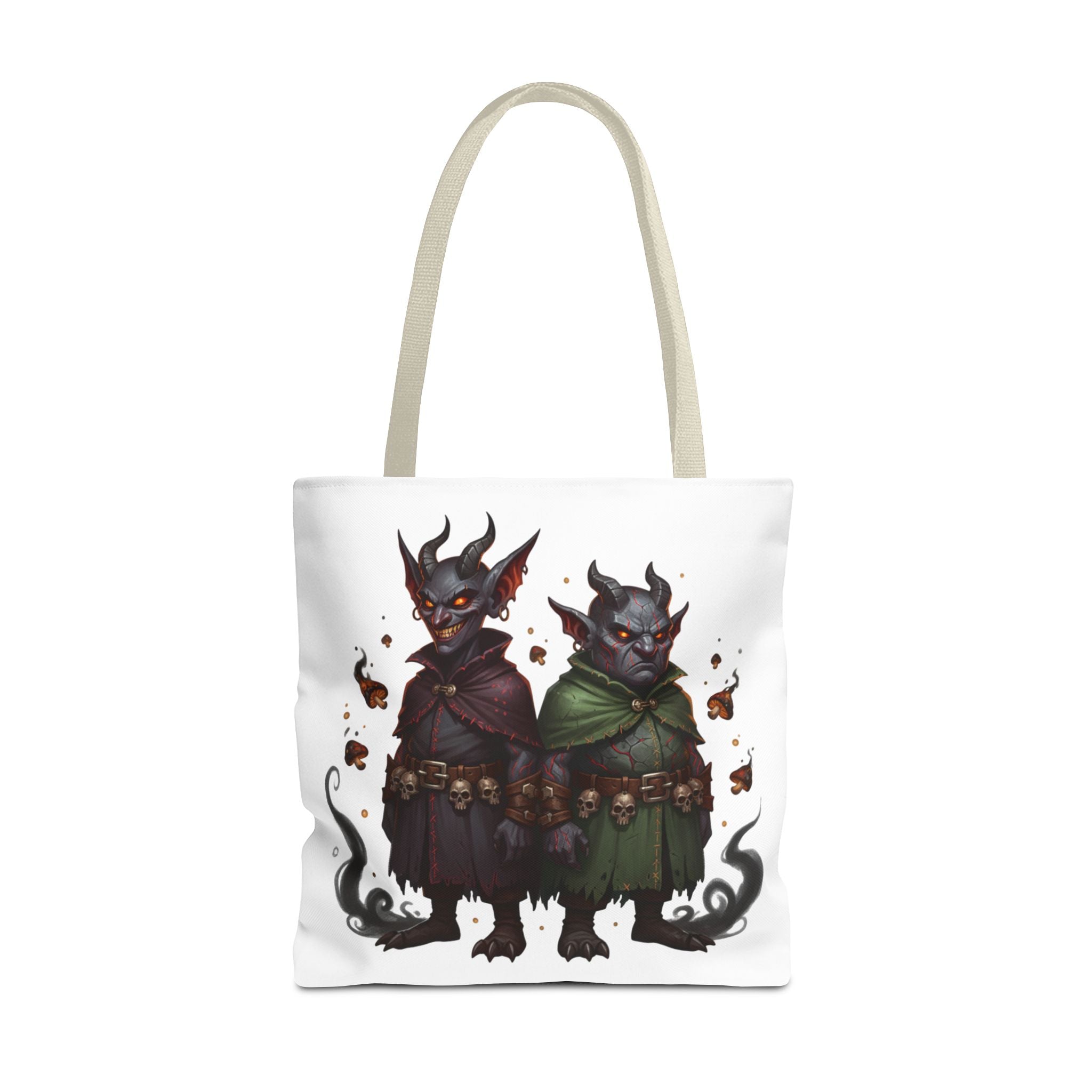 Tote Bag — Cute Dark Demon Duo Illustration Tote