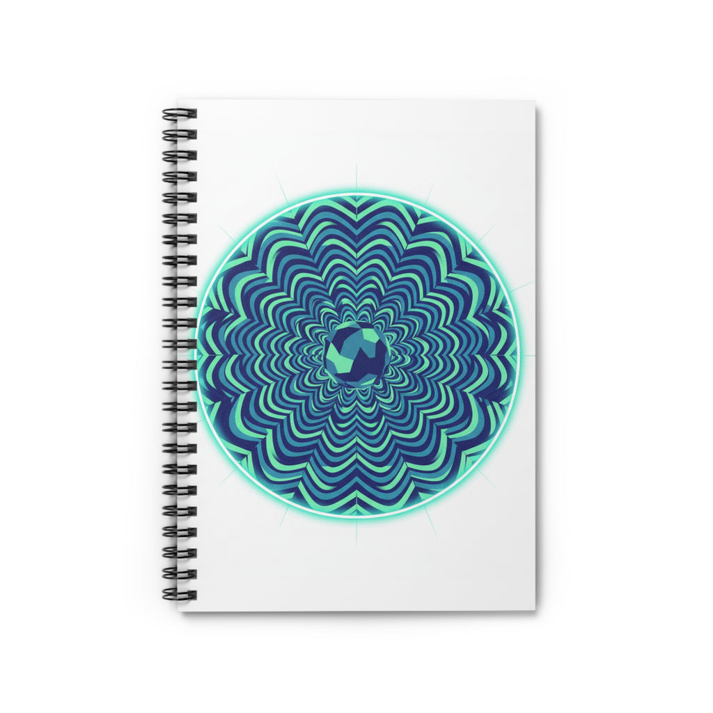 Psychedelic Mandala Spiral Notebook — Ruled Journal for Notes & Sketches