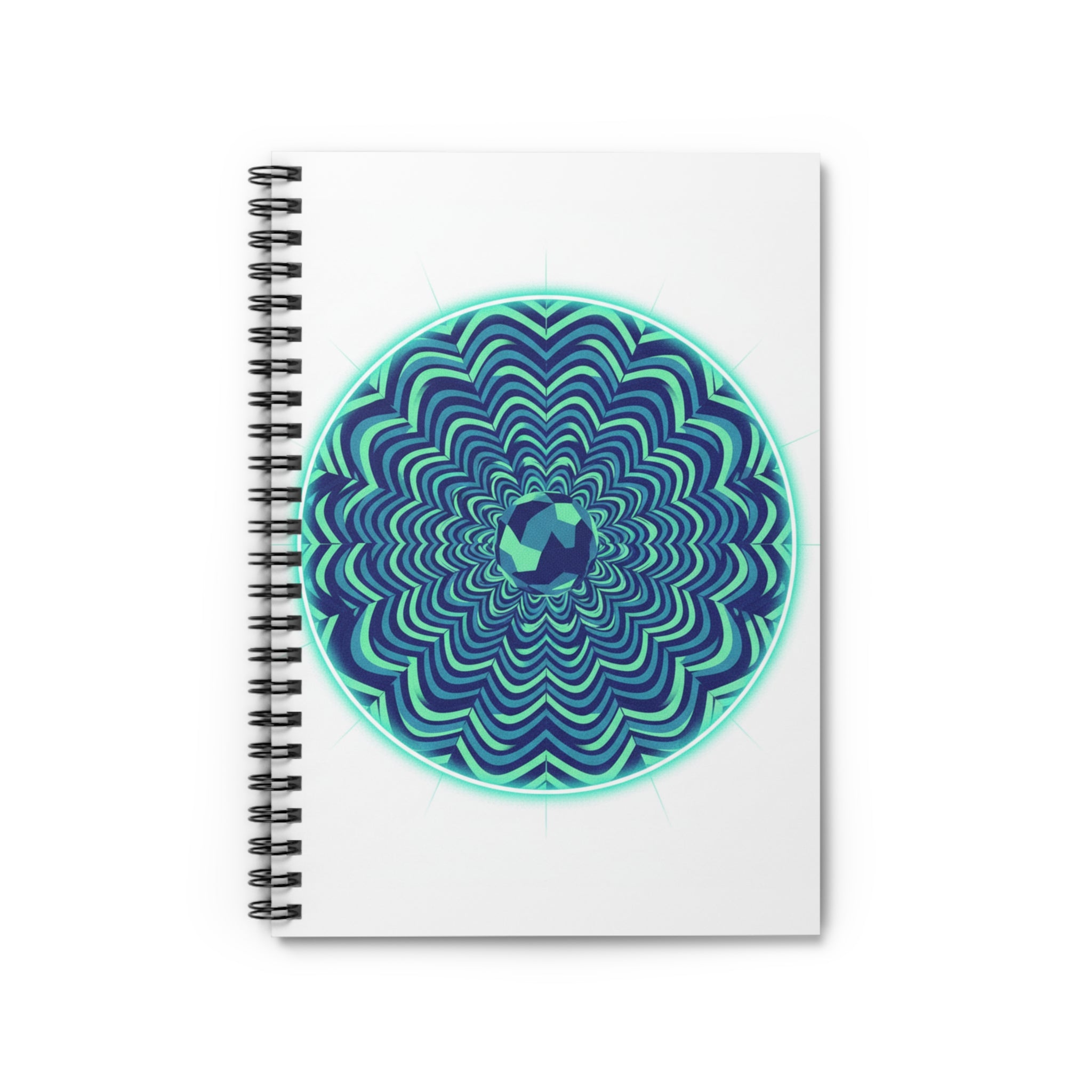 Psychedelic Mandala Spiral Notebook — Ruled Journal for Notes & Sketches