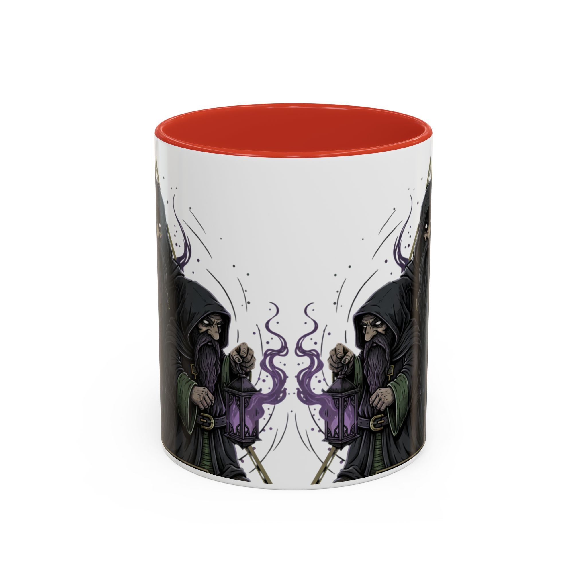 Grim Sorcerer Accent Coffee Mug – Witchy Wizard Magic 11/15oz