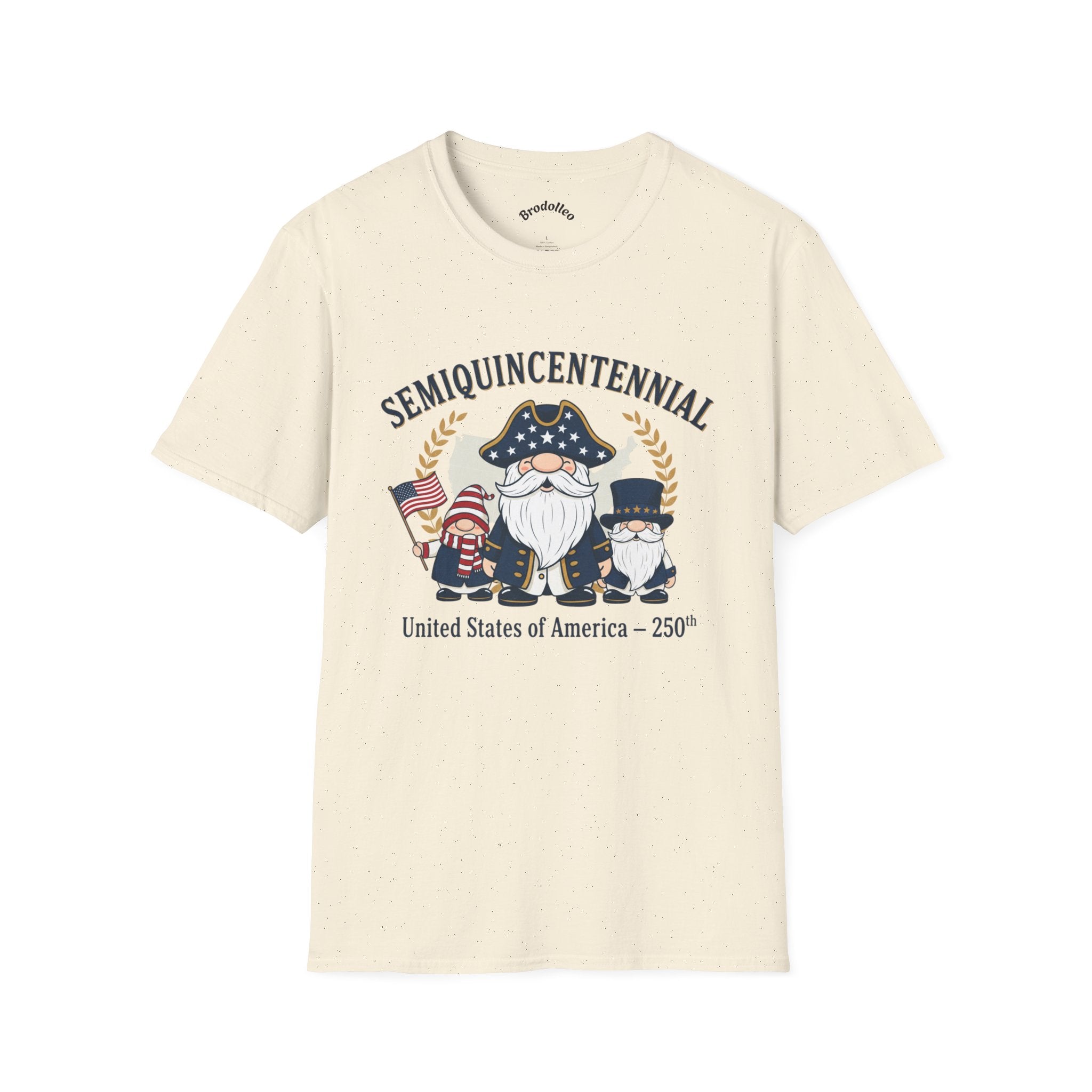 Semiquincentennial 250th USA Gnome T-Shirt — Patriotic Independence Day Tee
