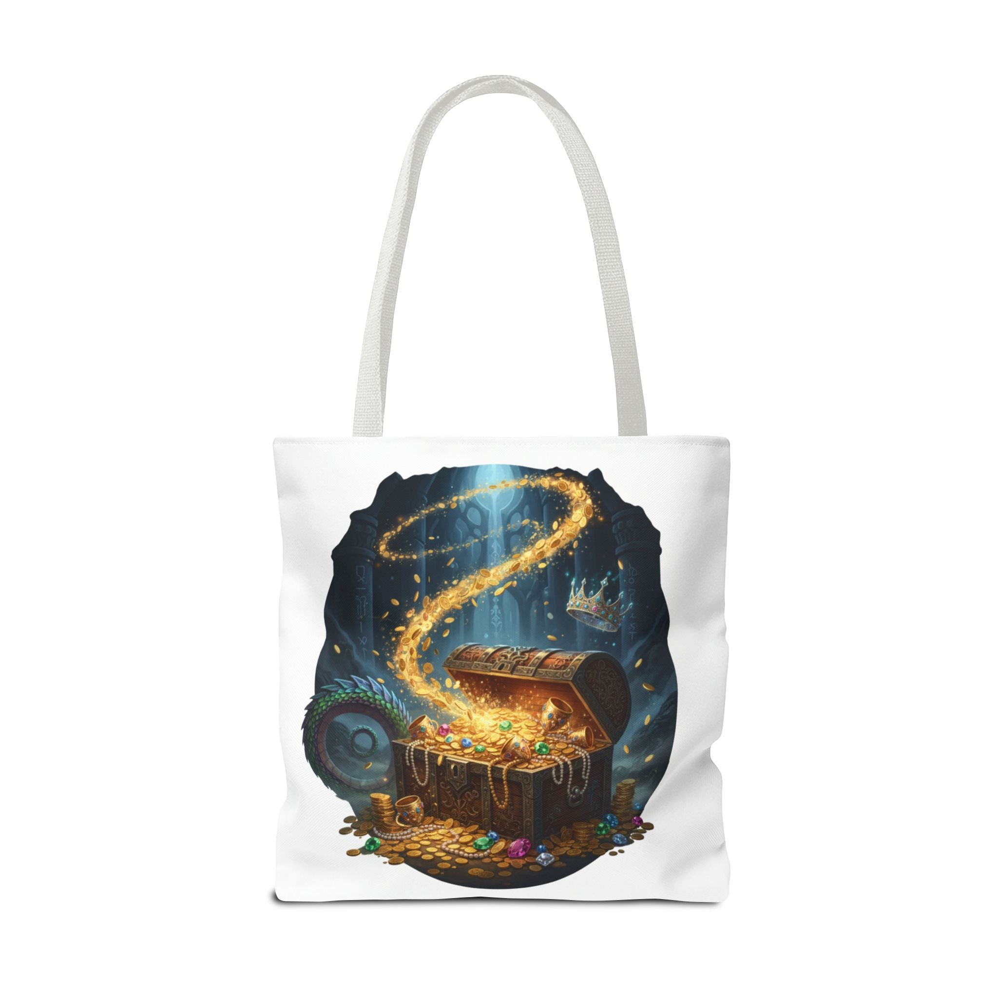 Magic Treasure Chest Tote Bag — Fantasy Pirate Gold Illustration Tote