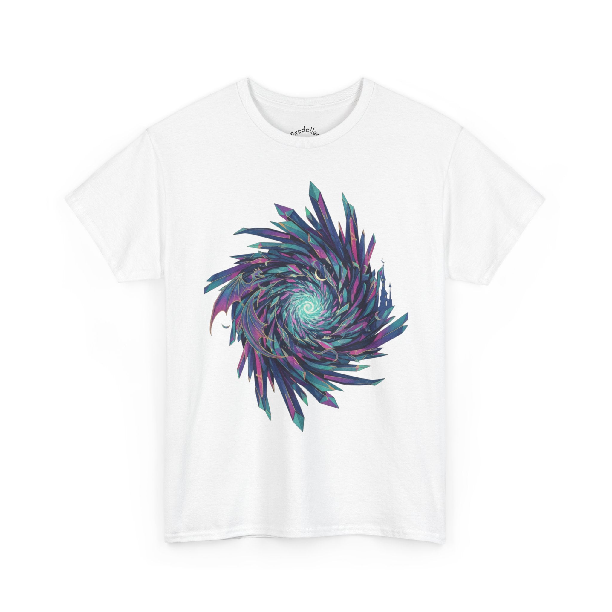 Psychedelic Spiral Graphic Tee — Vaporwave Swirl Art T-Shirt