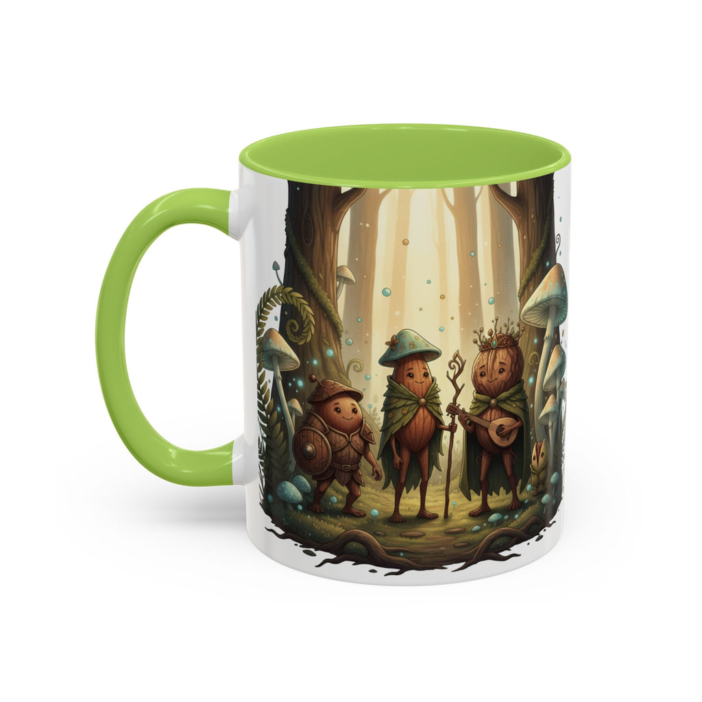 Whimsical Forest Mushroom Mug — Cute Woodland Gnome Coffee Cup
