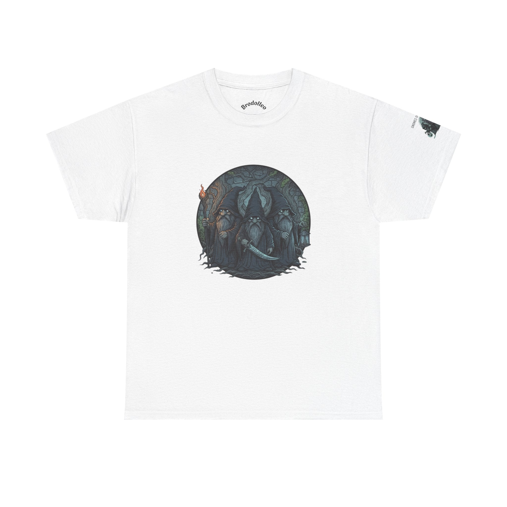 Mystic Forest Wolves T-Shirt — Moonlit Wolf Circle Graphic Tee