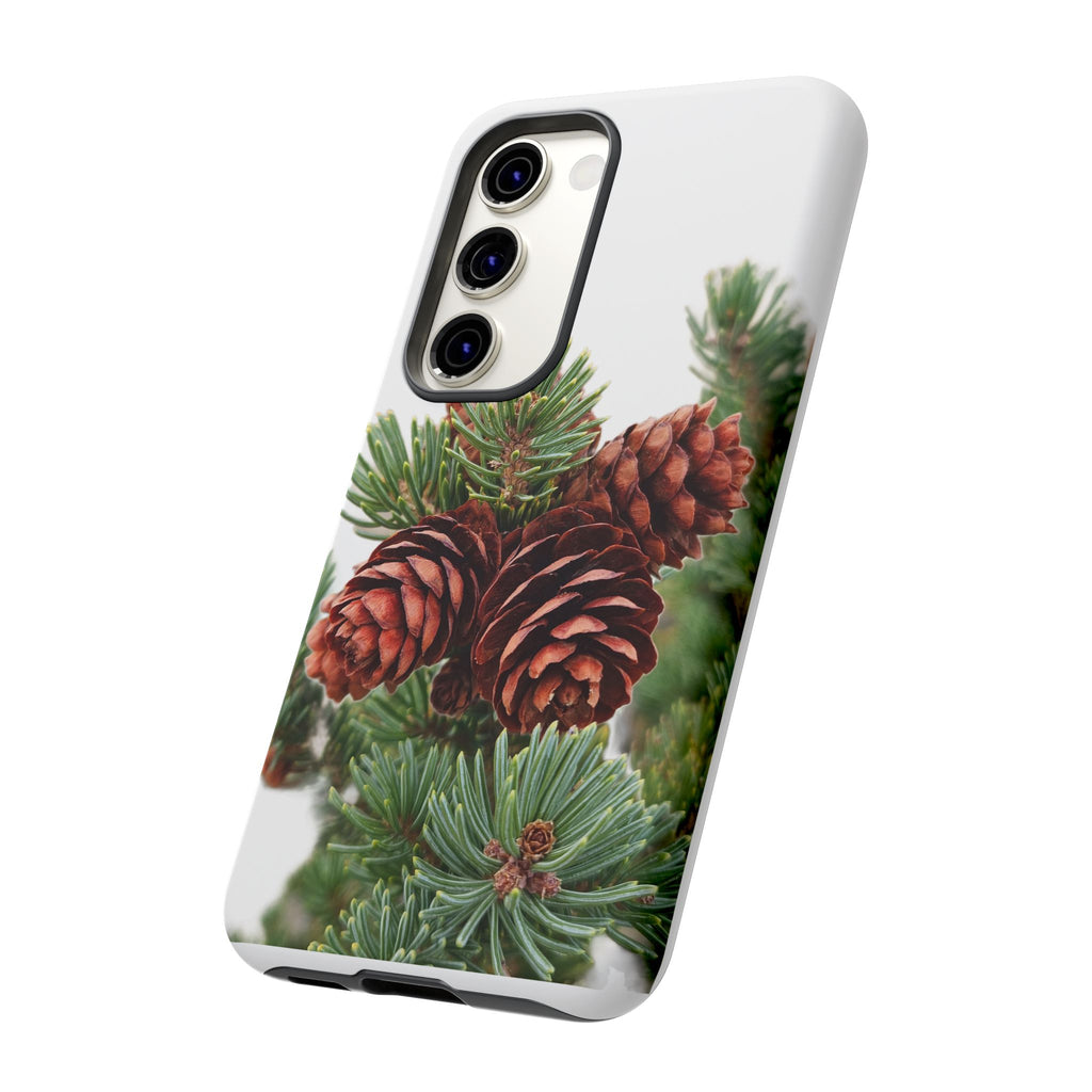 Pinecone Tough Phone Case — Protective Botanical Phone Cover