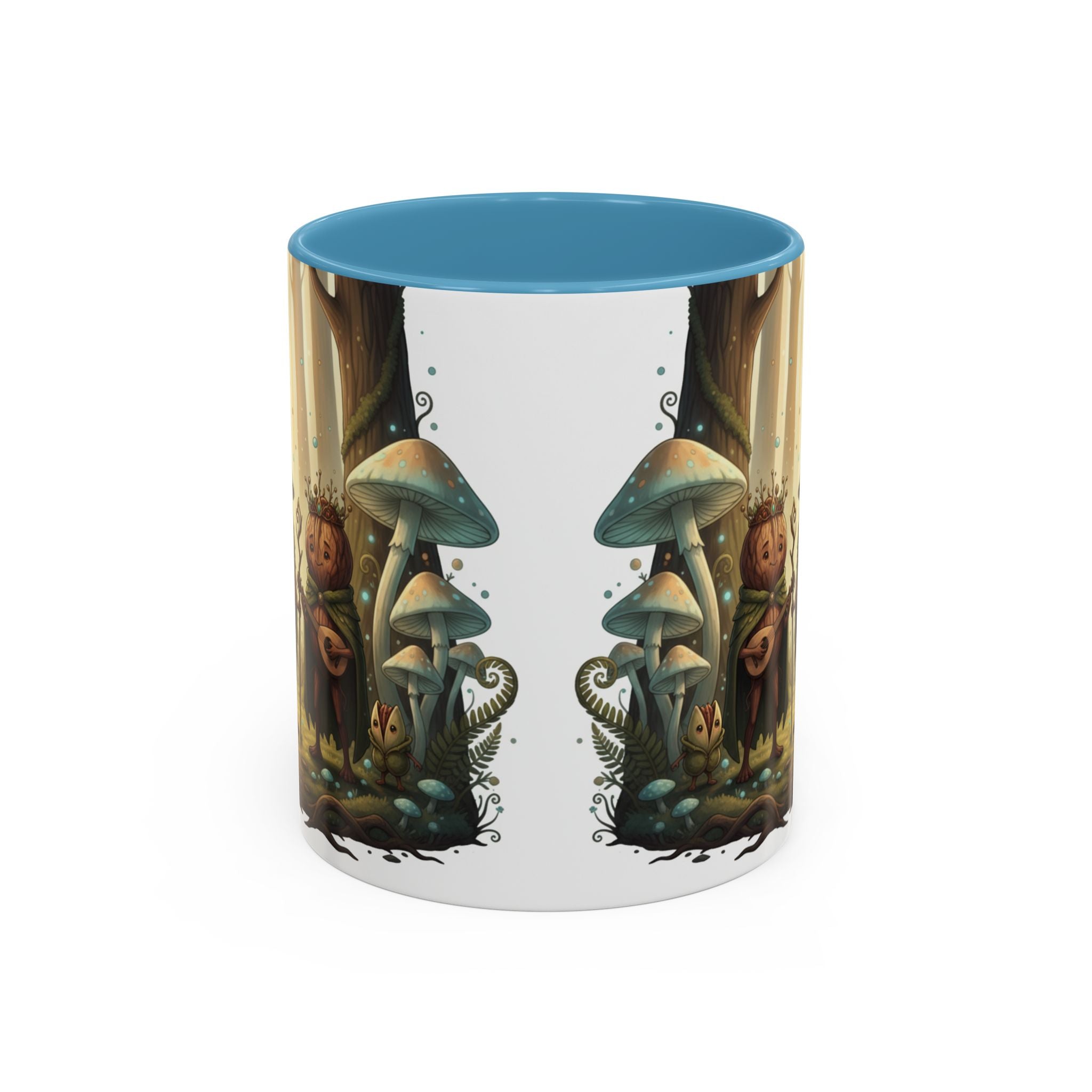 Whimsical Forest Mushroom Mug — Cute Woodland Gnome Coffee Cup