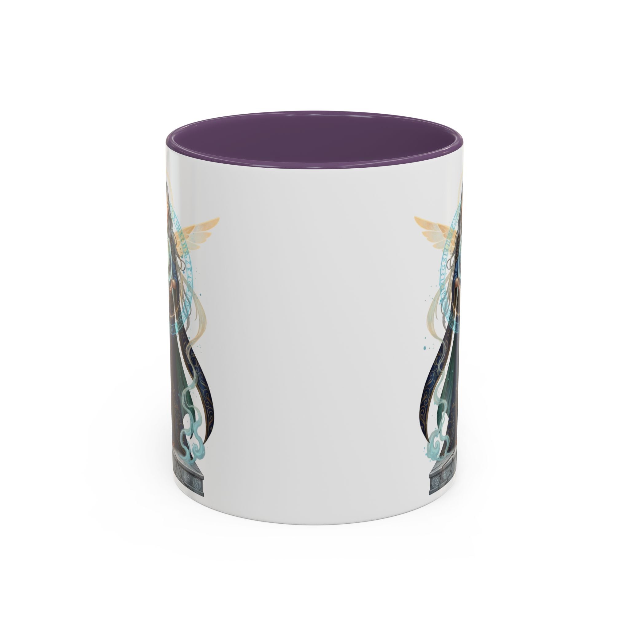 Mystic Oracle Coffee Mug — Woman with Crystal Ball Accent Mug