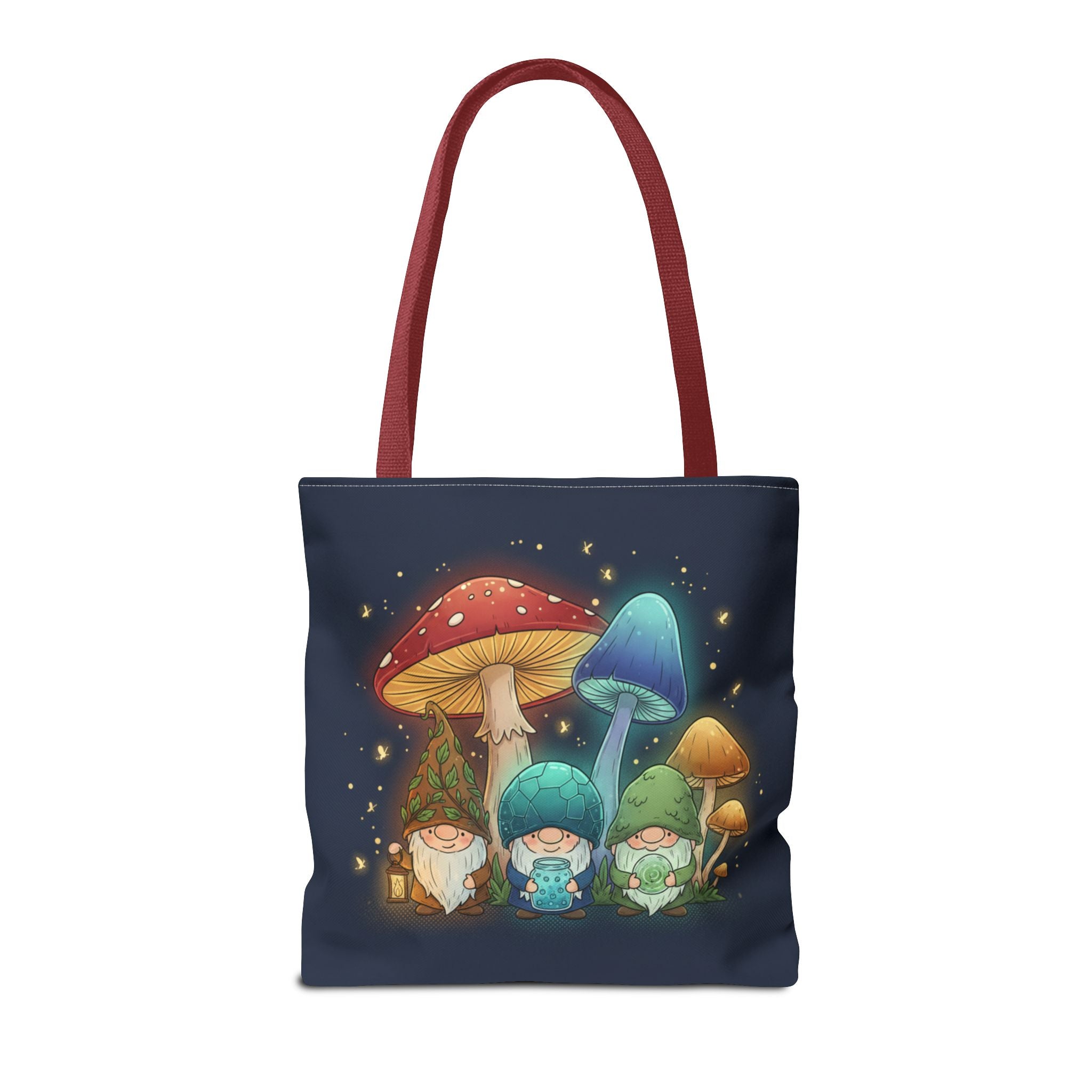 Mushroom Gnome Tote Bag — Whimsical Forest Fairycore AOP Tote