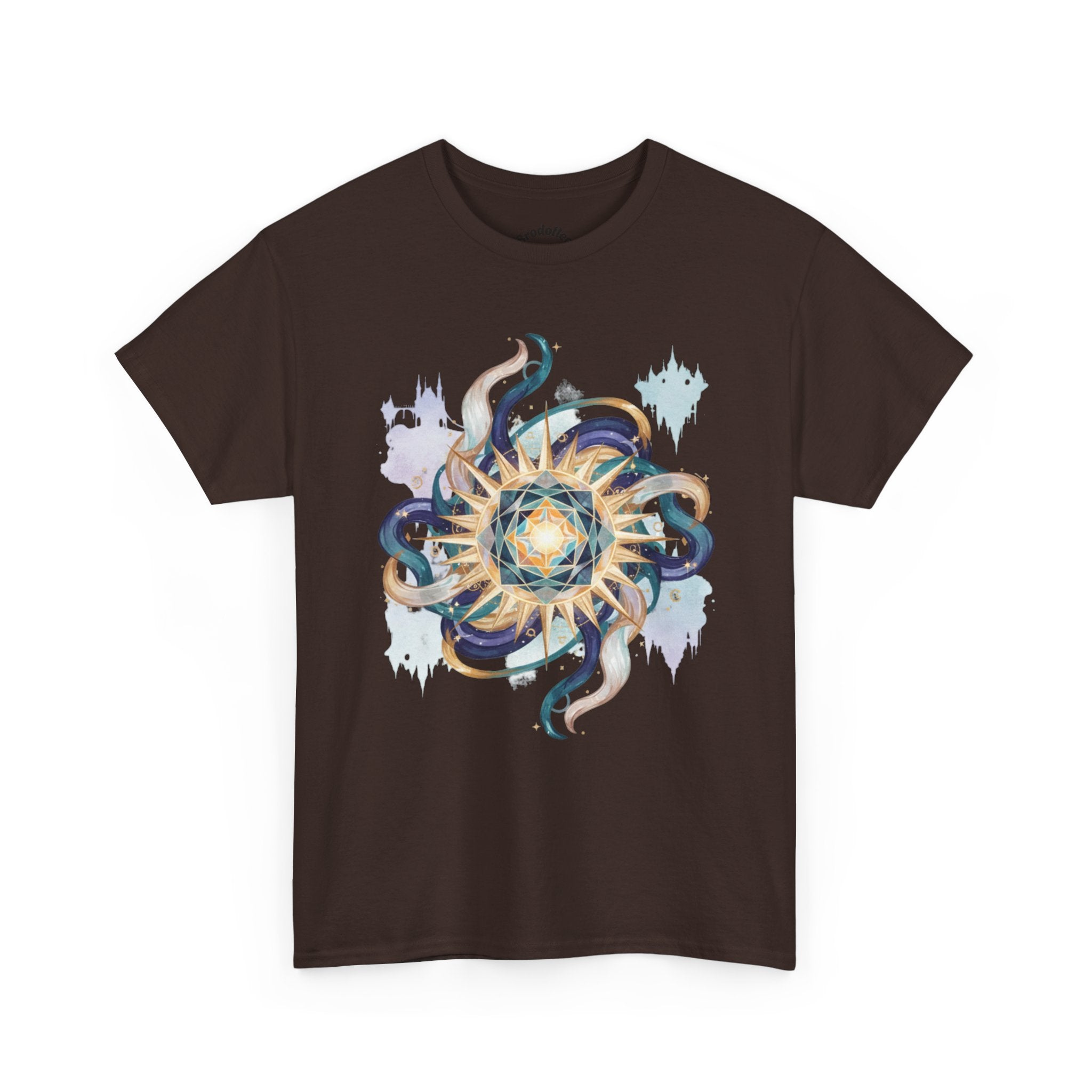Sunburst Octopus Graphic Tee — Nautical Mystic Sea Creature T-Shirt
