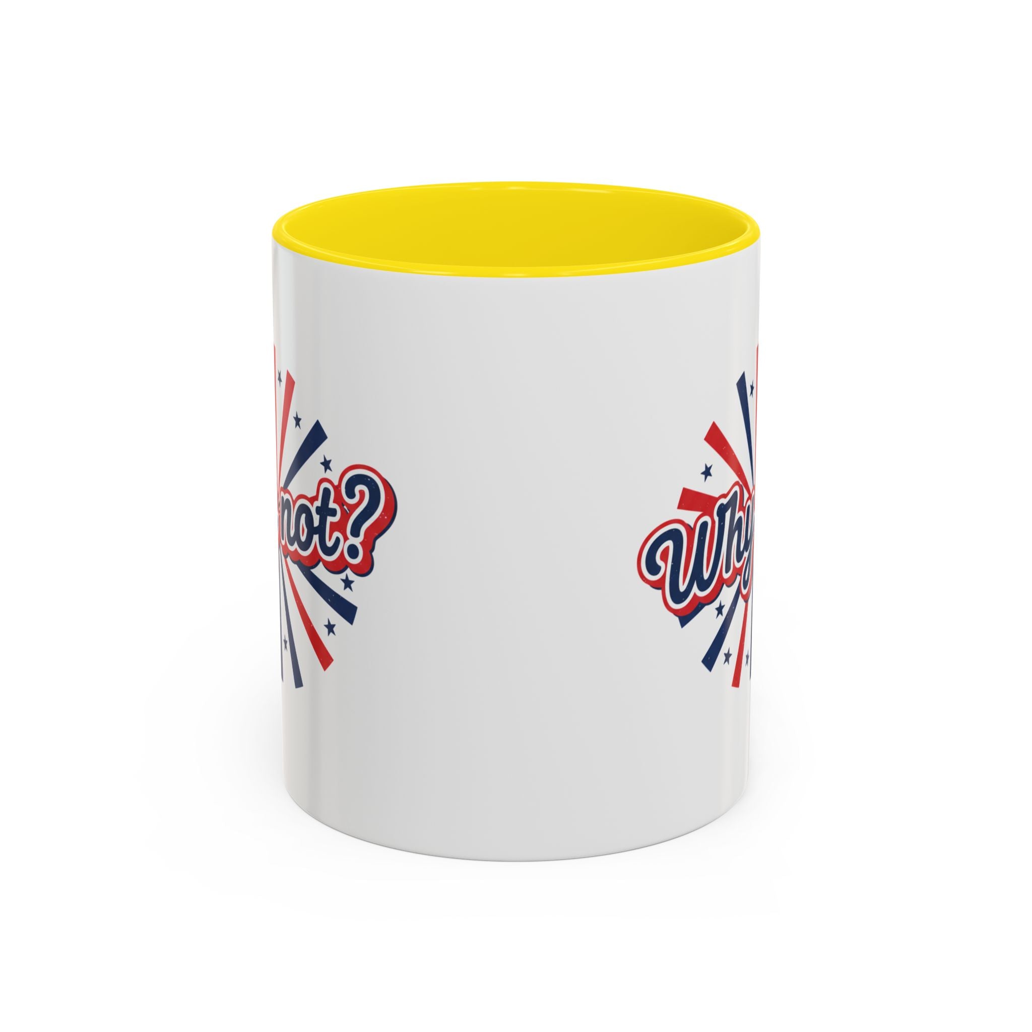 Why Not? Accent Coffee Mug — Patriotic Retro 11/15oz Ceramic