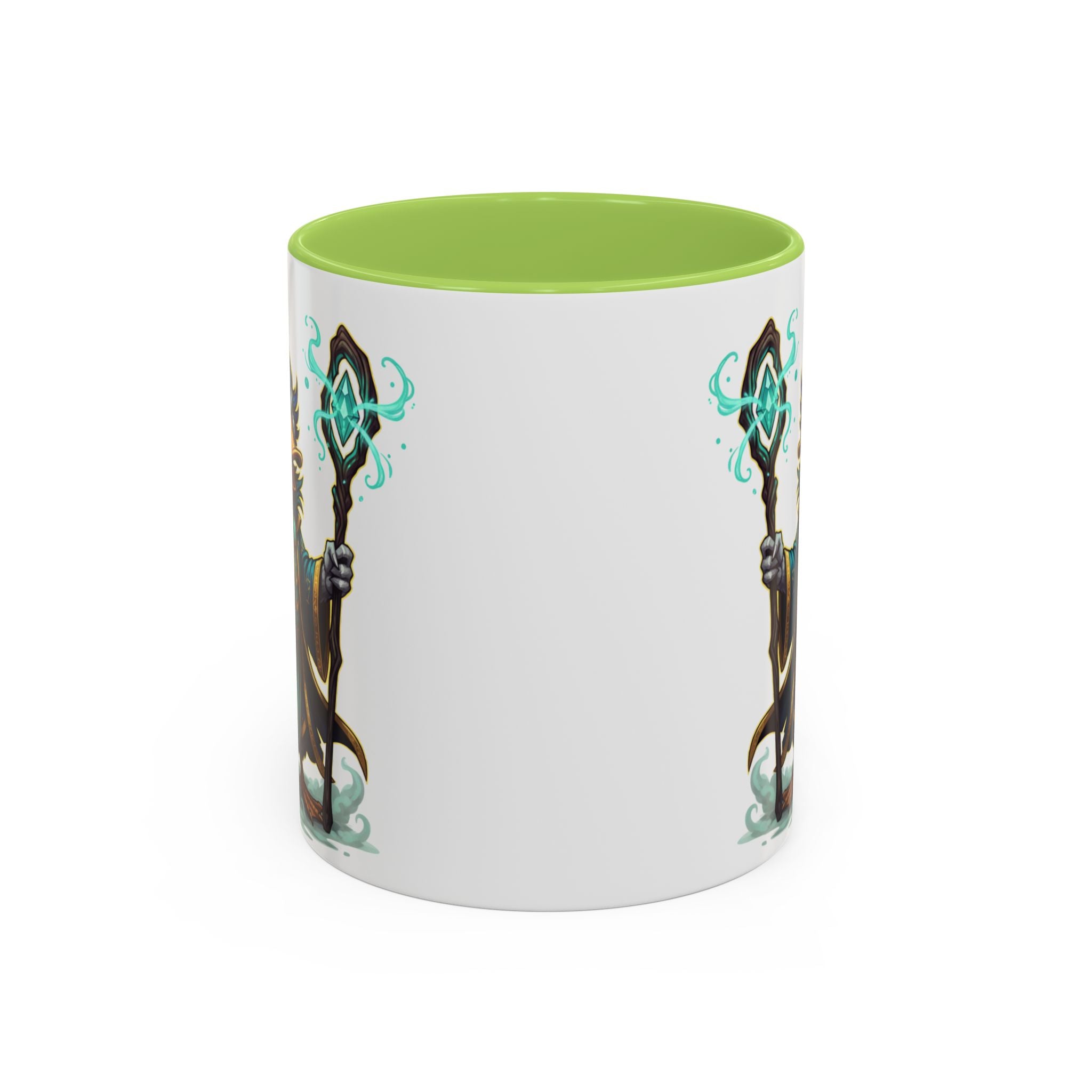 Mage Duck Coffee Mug — Fantasy Wizard Duck Illustration Accent Mug (11/15oz)