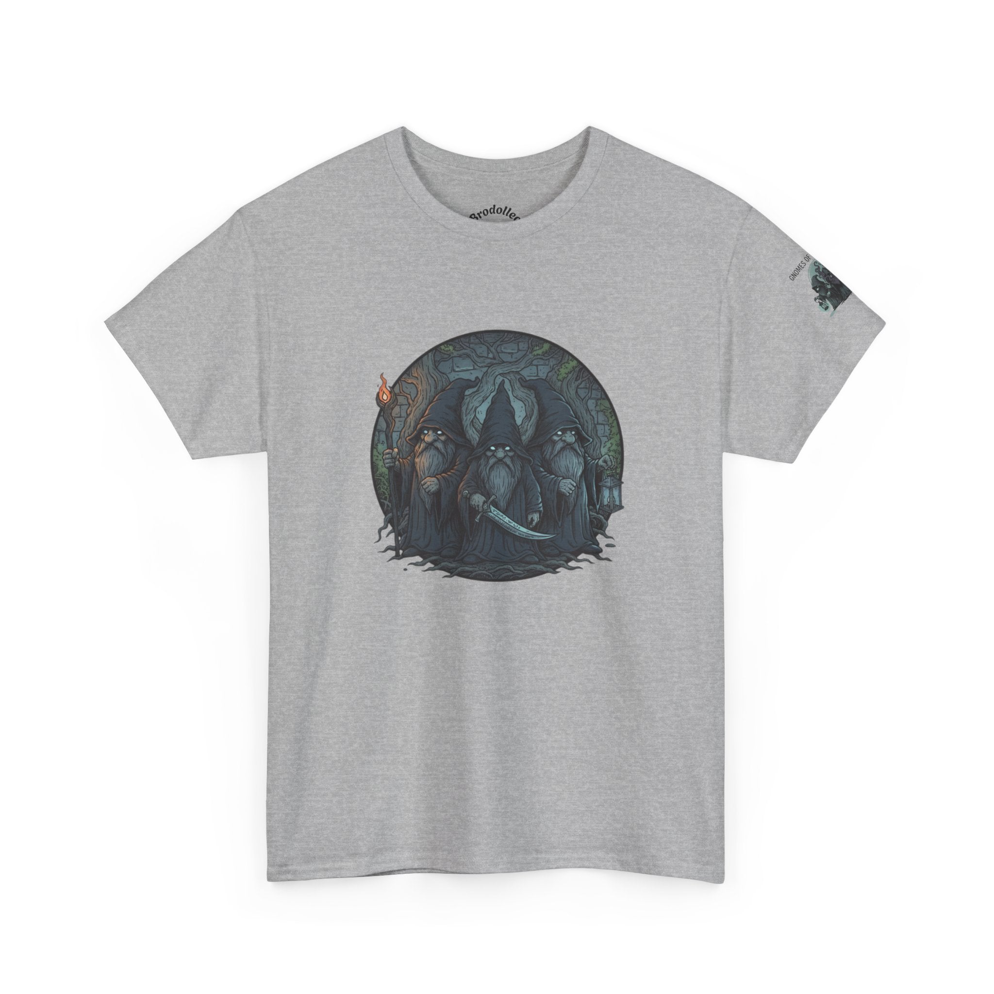 Mystic Forest Wolves T-Shirt — Moonlit Wolf Circle Graphic Tee