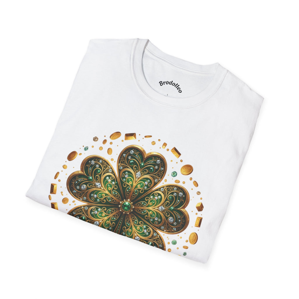 St. Patrick’s Clover Graphic T‑Shirt — Green Shamrock Mandala Tee