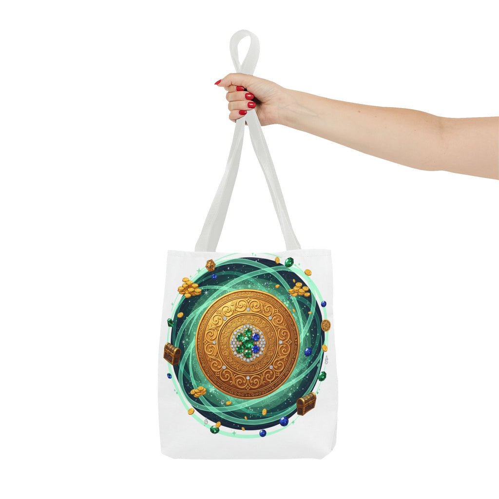 Tote Bag — Celtic Gold Shield Mandala Print Tote