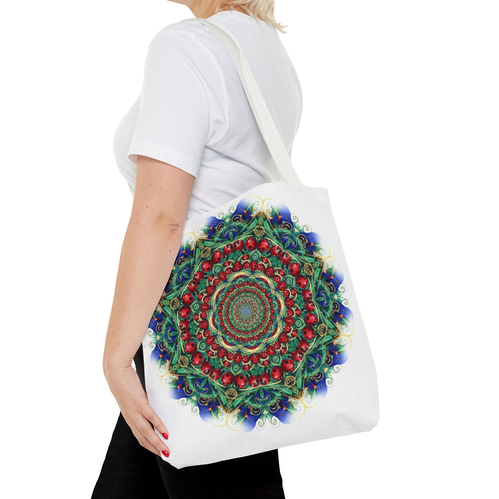 Bohemian Kaleidoscope Tote Bag — Colorful Mandala AOP Beach & Market Tote