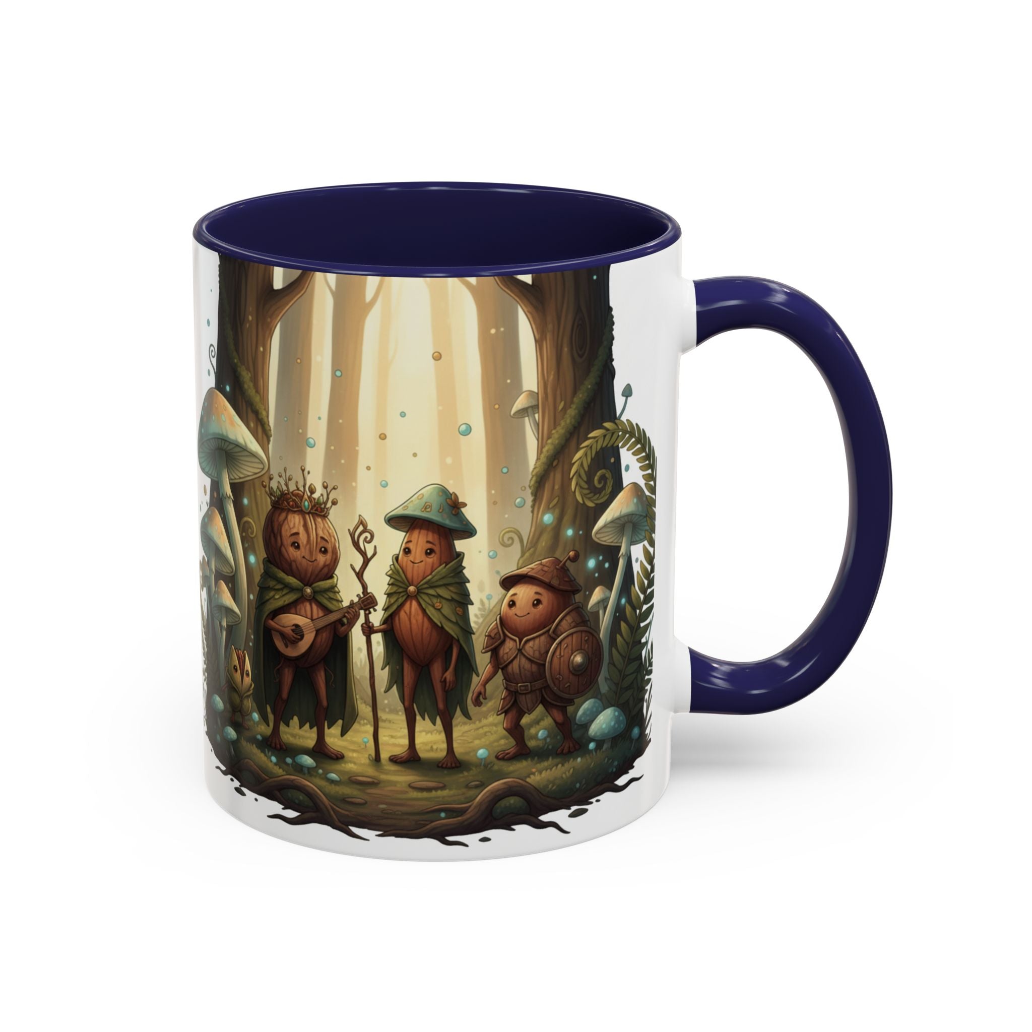 Whimsical Forest Mushroom Mug — Cute Woodland Gnome Coffee Cup