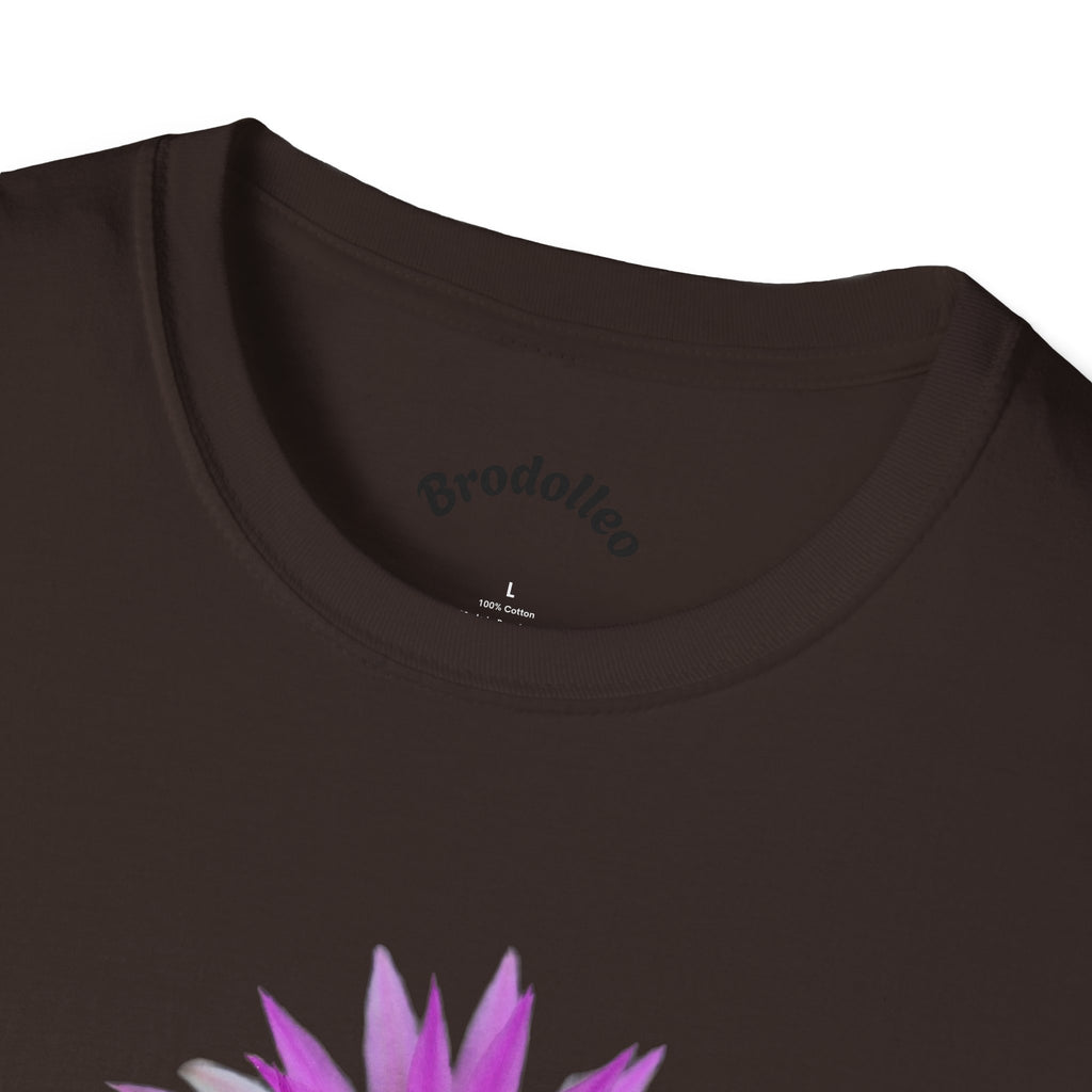 Purple Cactus Flower T-Shirt — Vibrant Desert Bloom Tee