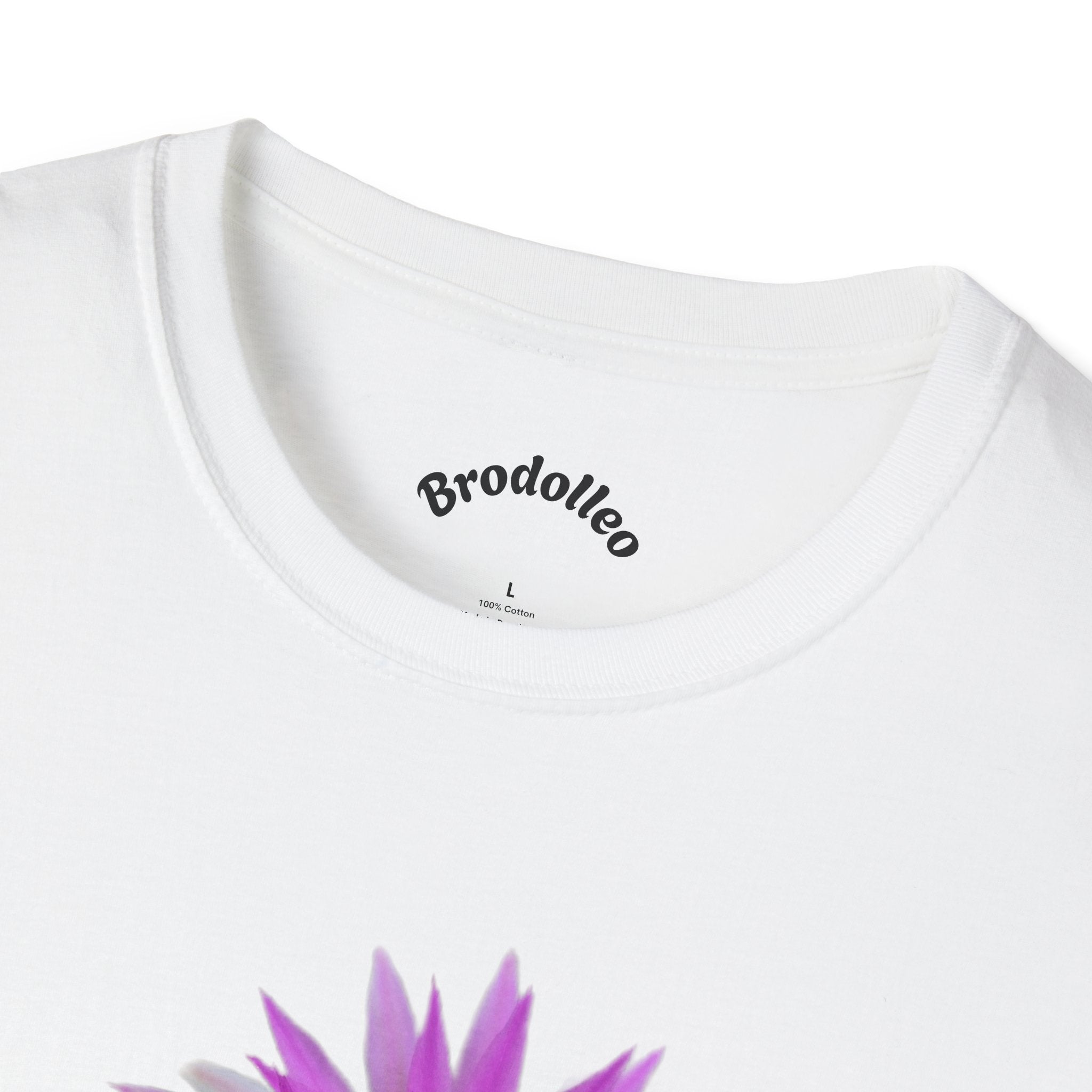 Purple Cactus Flower T-Shirt — Vibrant Desert Bloom Tee