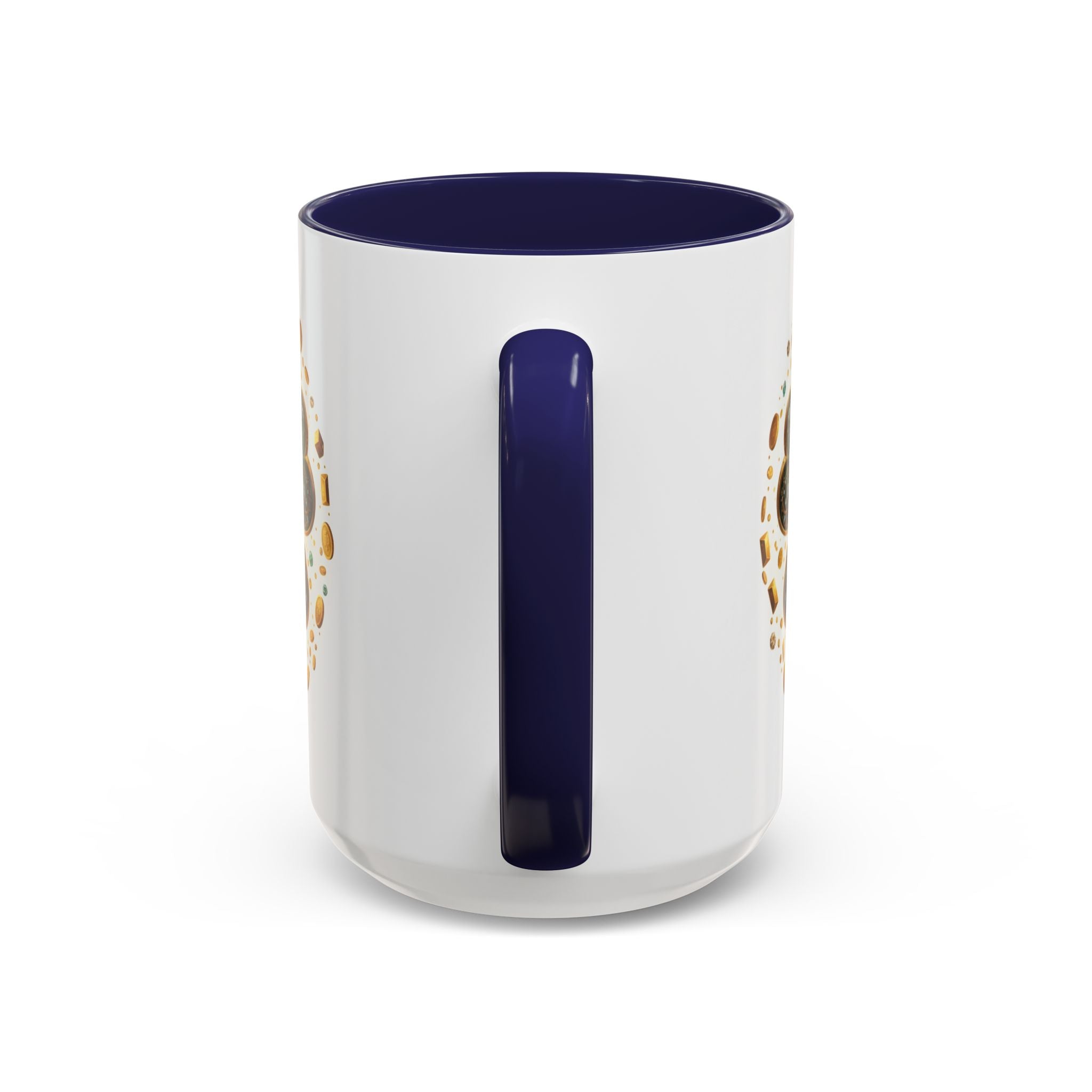 St. Patrick's Shamrock Coffee Mug — "Money Flows to Me" Lucky Charm Accent Mug