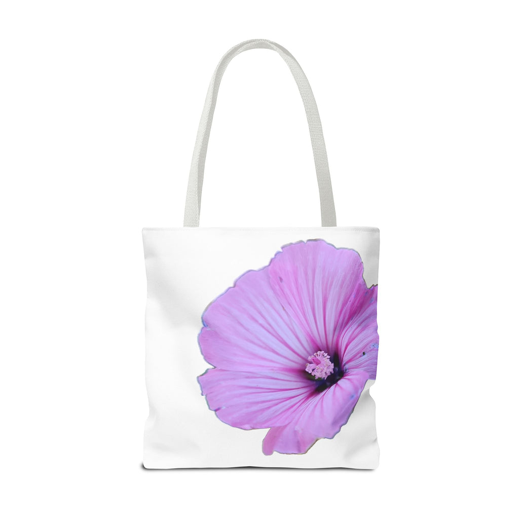 Floral Pink Hibiscus Tote Bag — Large Botanical Beach & Market Tote