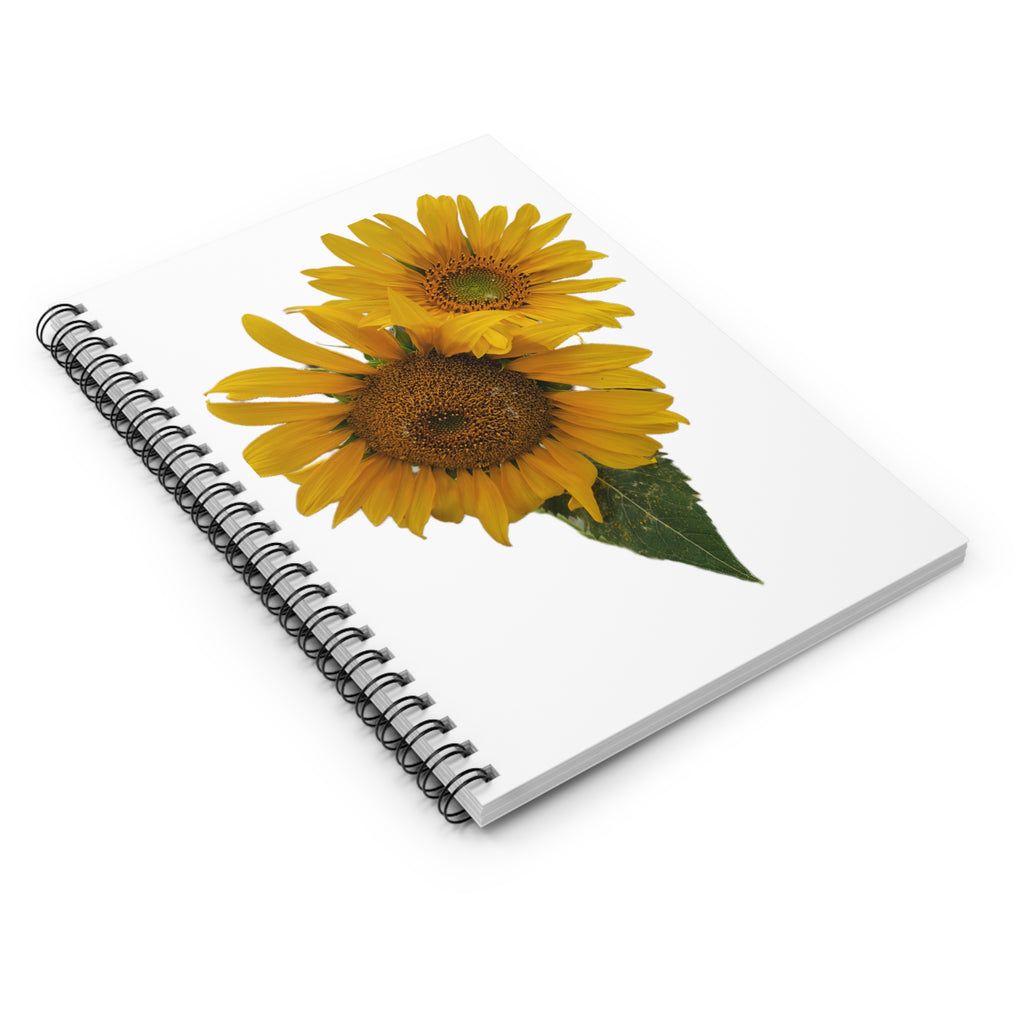 Sunflower Spiral Notebook — Ruled Lined Journal for Notes & School