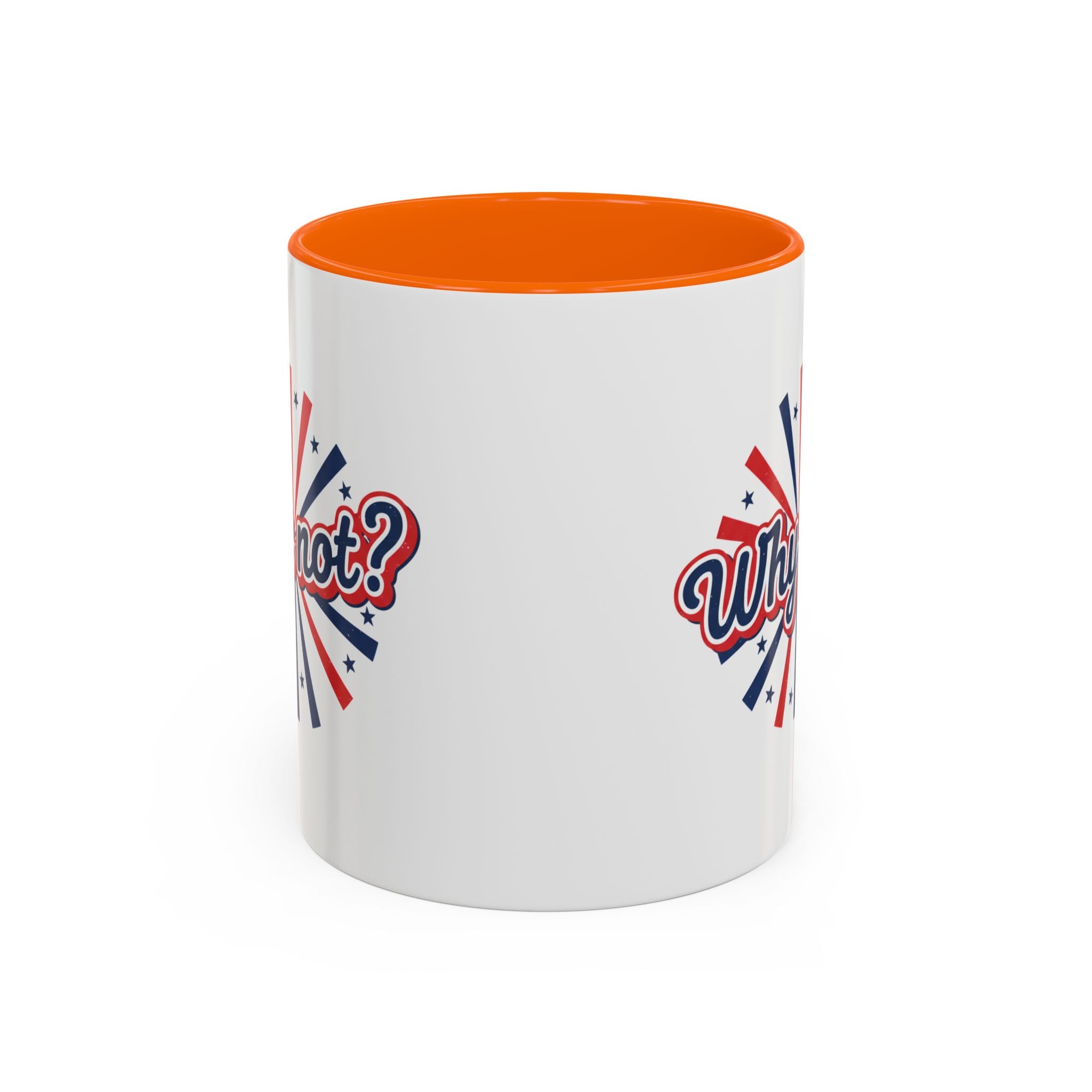 Why Not? Accent Coffee Mug — Patriotic Retro 11/15oz Ceramic