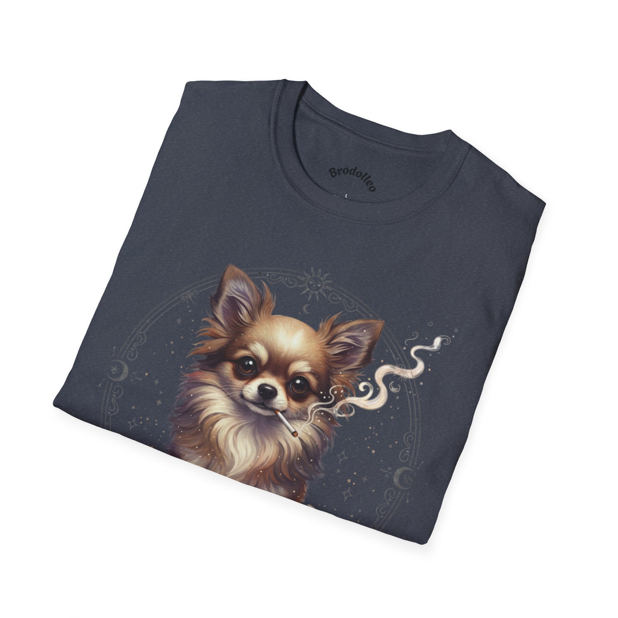 Chihuahua Portrait T-Shirt — Cute Long-Haired Dog Graphic Tee