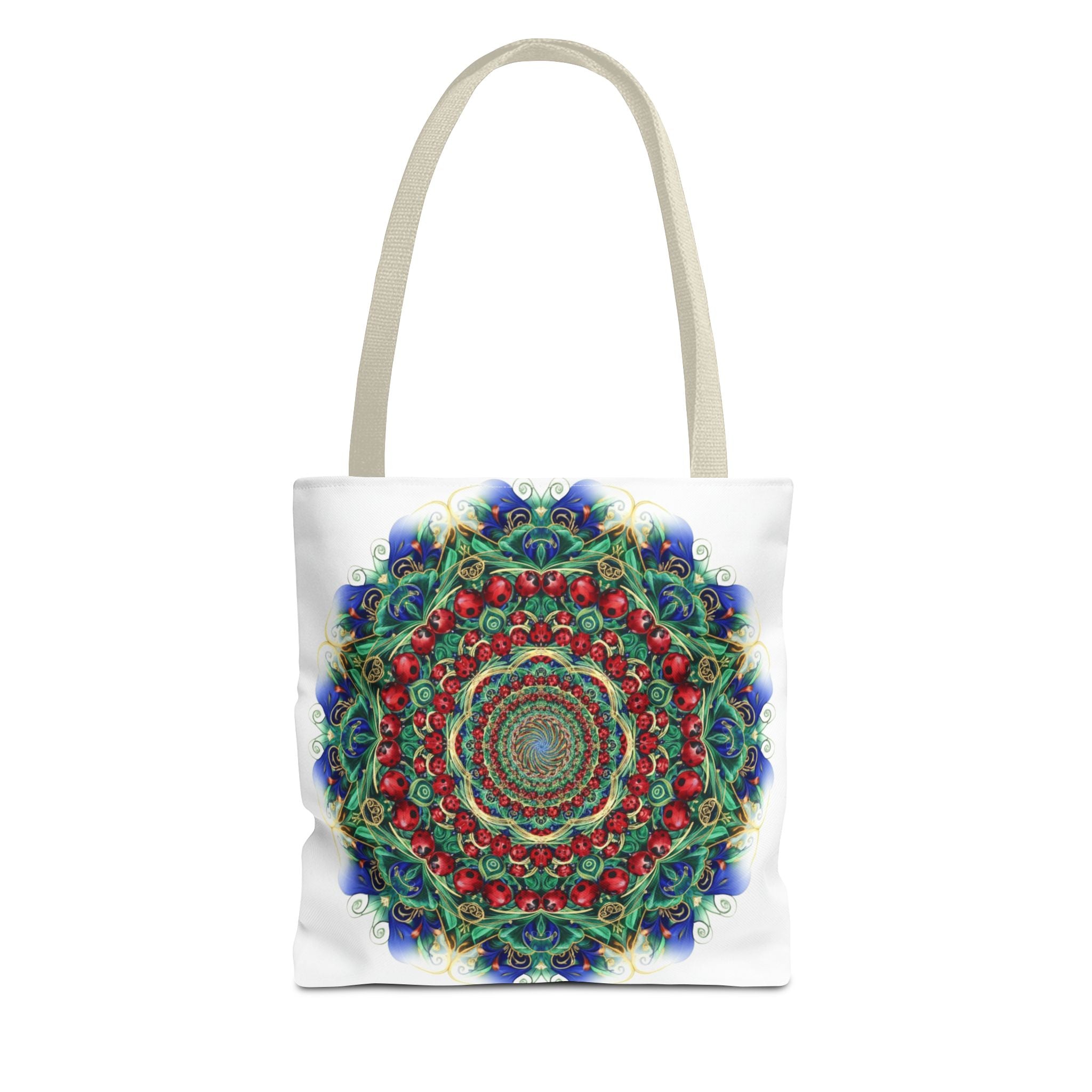 Bohemian Kaleidoscope Tote Bag — Colorful Mandala AOP Beach & Market Tote