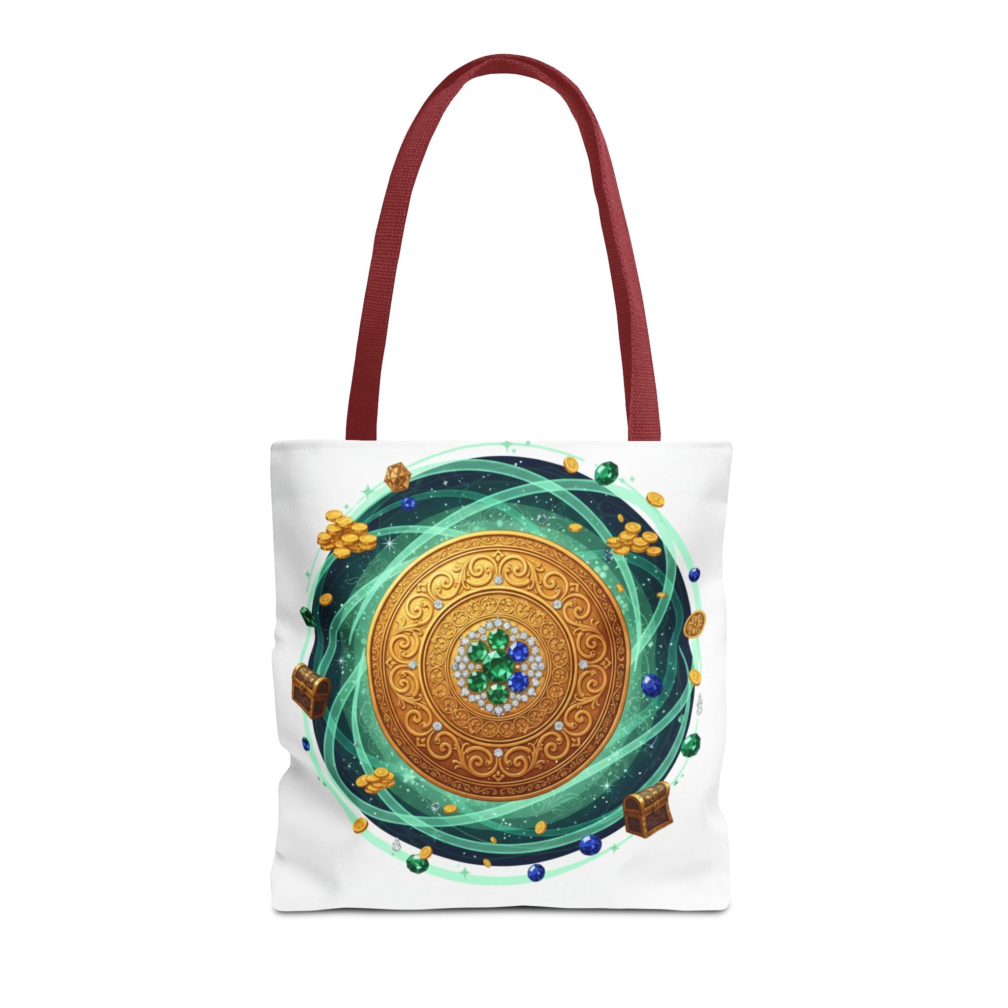 Tote Bag — Celtic Gold Shield Mandala Print Tote