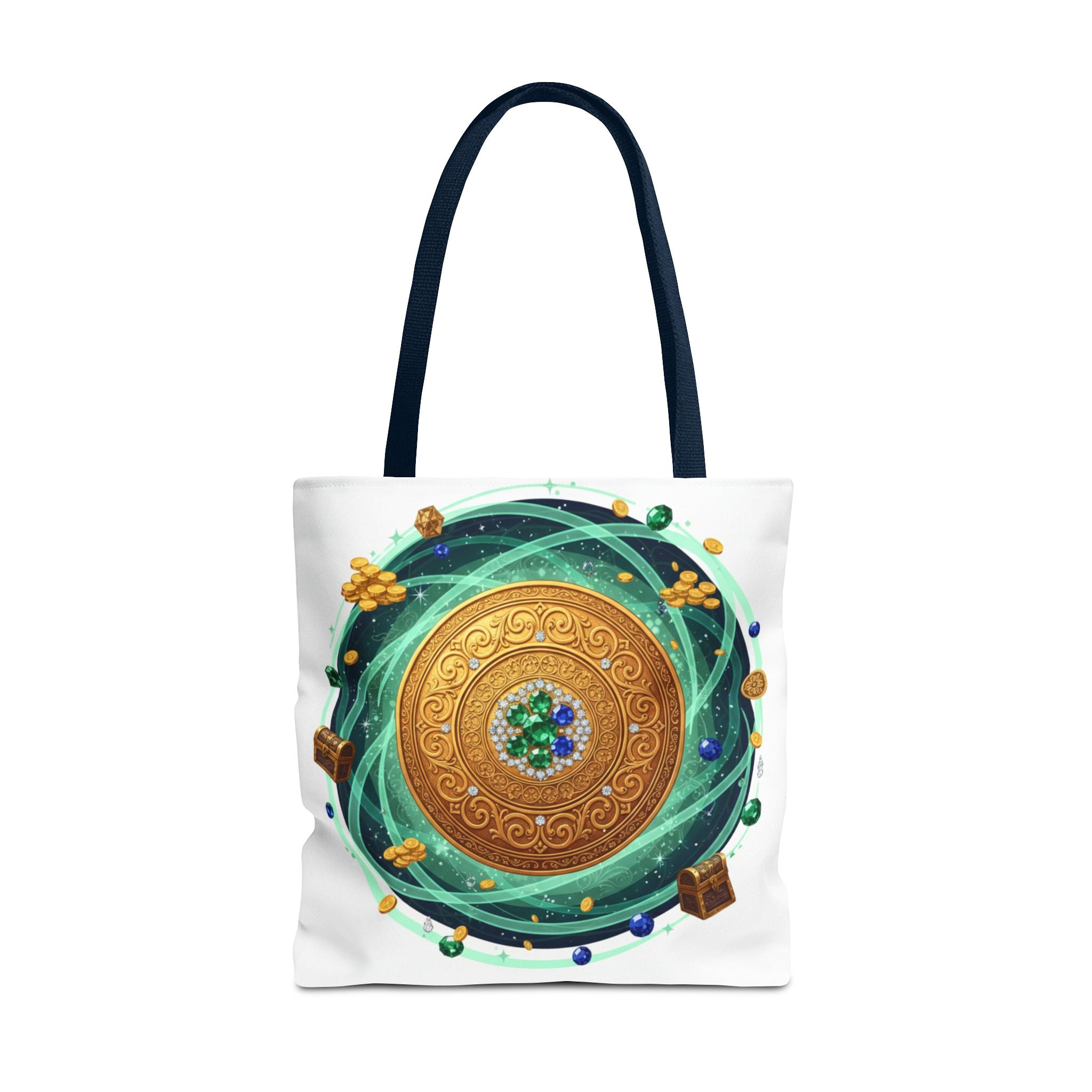 Tote Bag — Celtic Gold Shield Mandala Print Tote