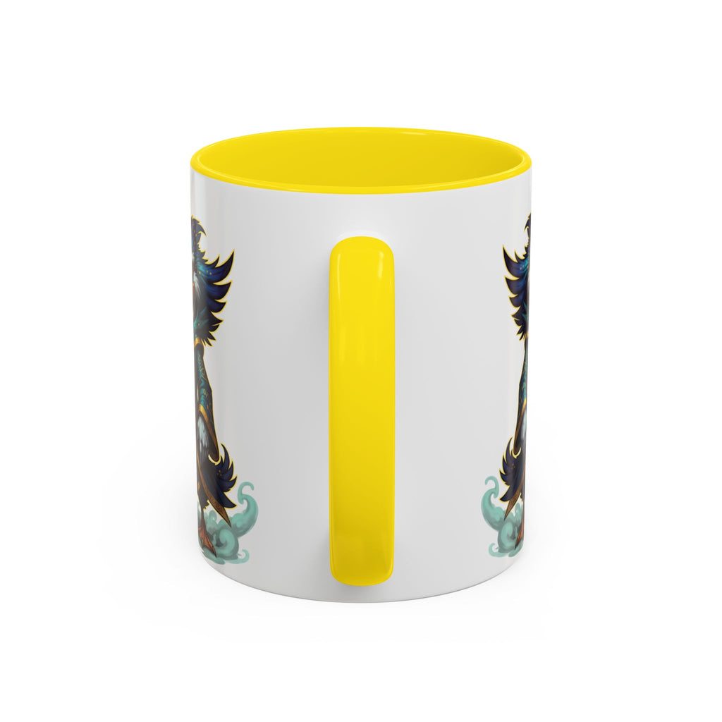 Mage Duck Coffee Mug — Fantasy Wizard Duck Illustration Accent Mug (11/15oz)