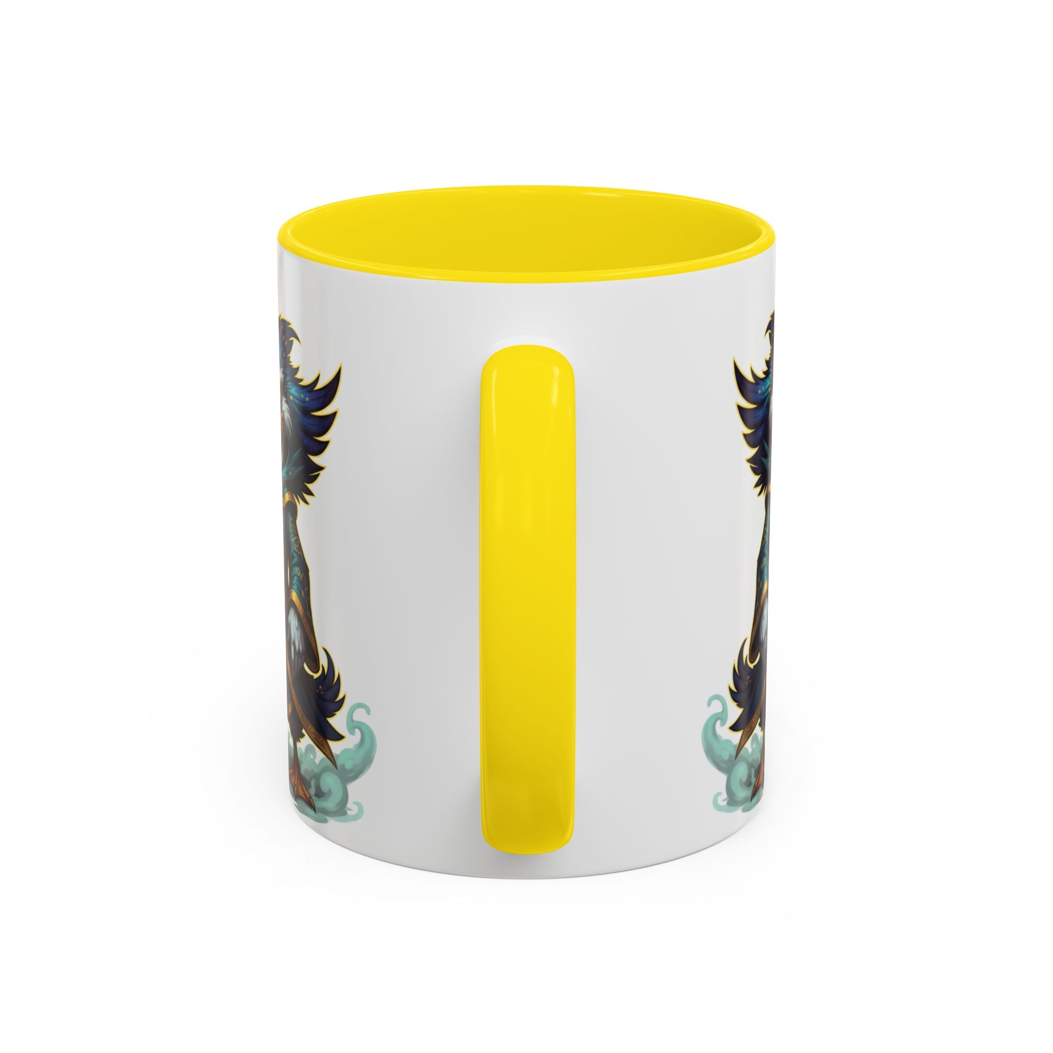 Mage Duck Coffee Mug — Fantasy Wizard Duck Illustration Accent Mug (11/15oz)