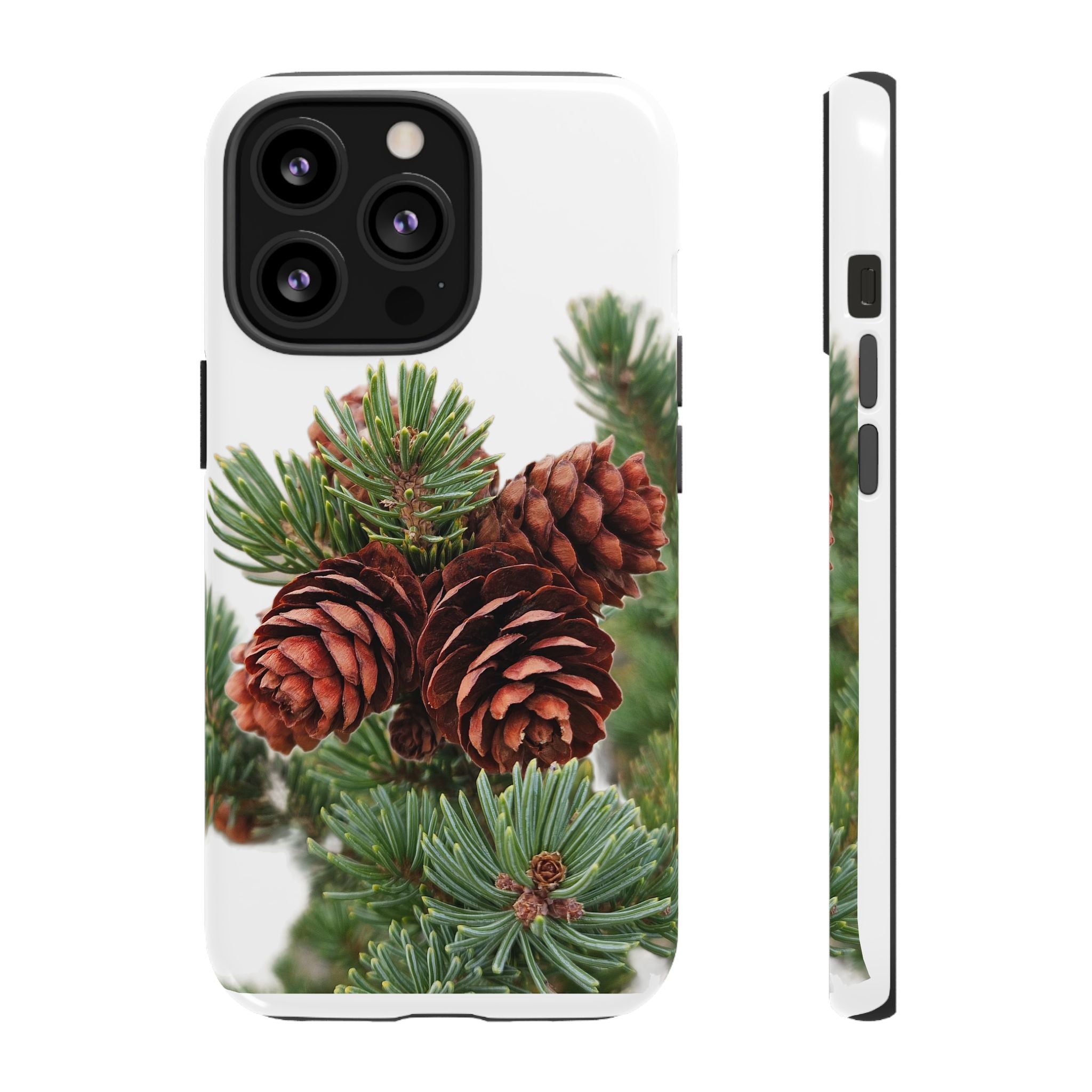 Pinecone Tough Phone Case — Protective Botanical Phone Cover