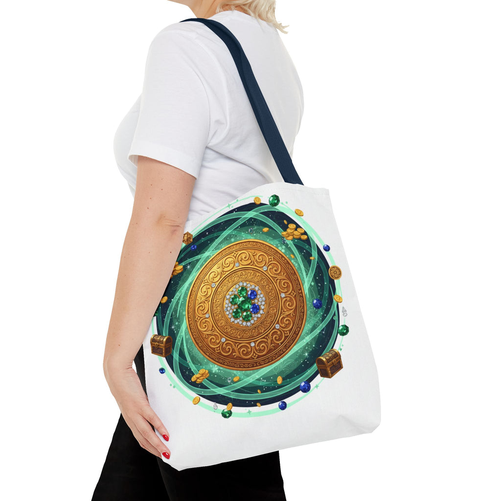 Tote Bag — Celtic Gold Shield Mandala Print Tote