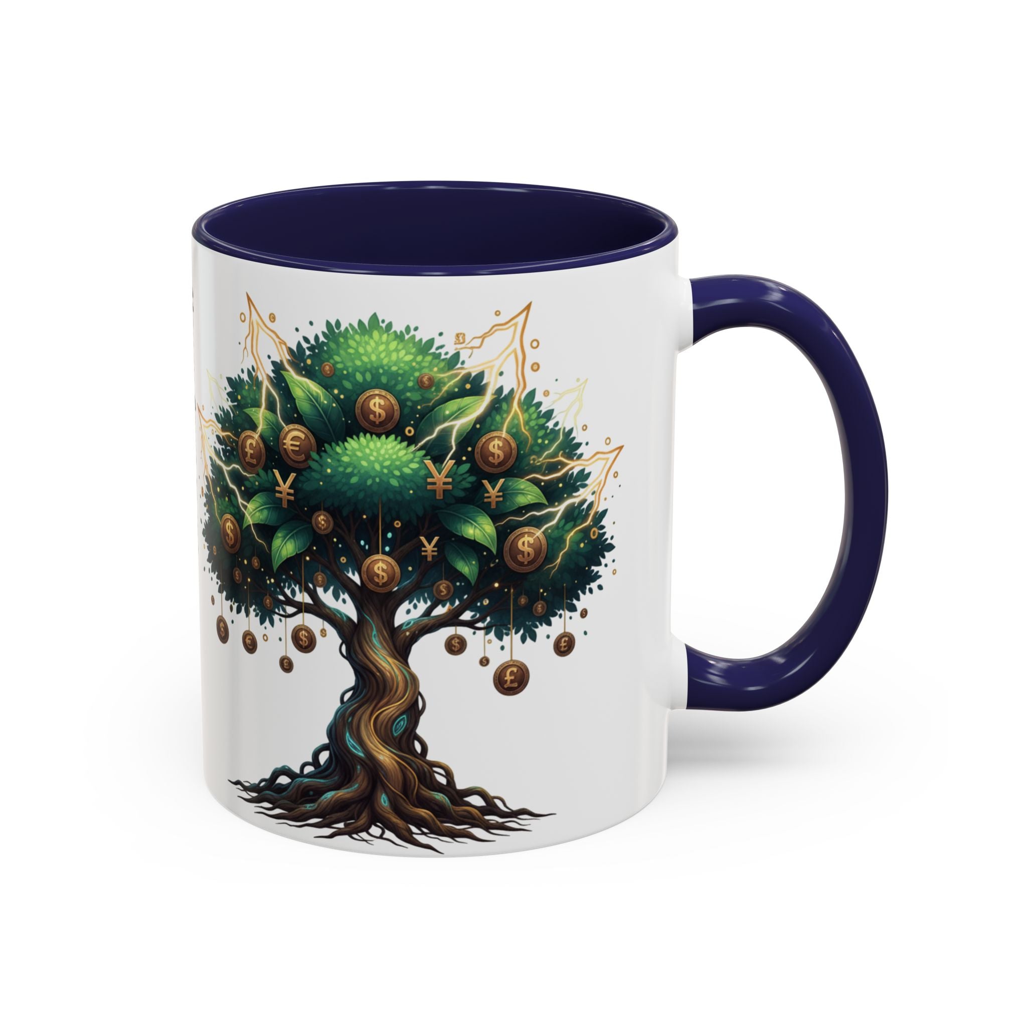 Accent Mug — Money Flows to Me Tree of Abundance Coffee Cup (11/15oz)