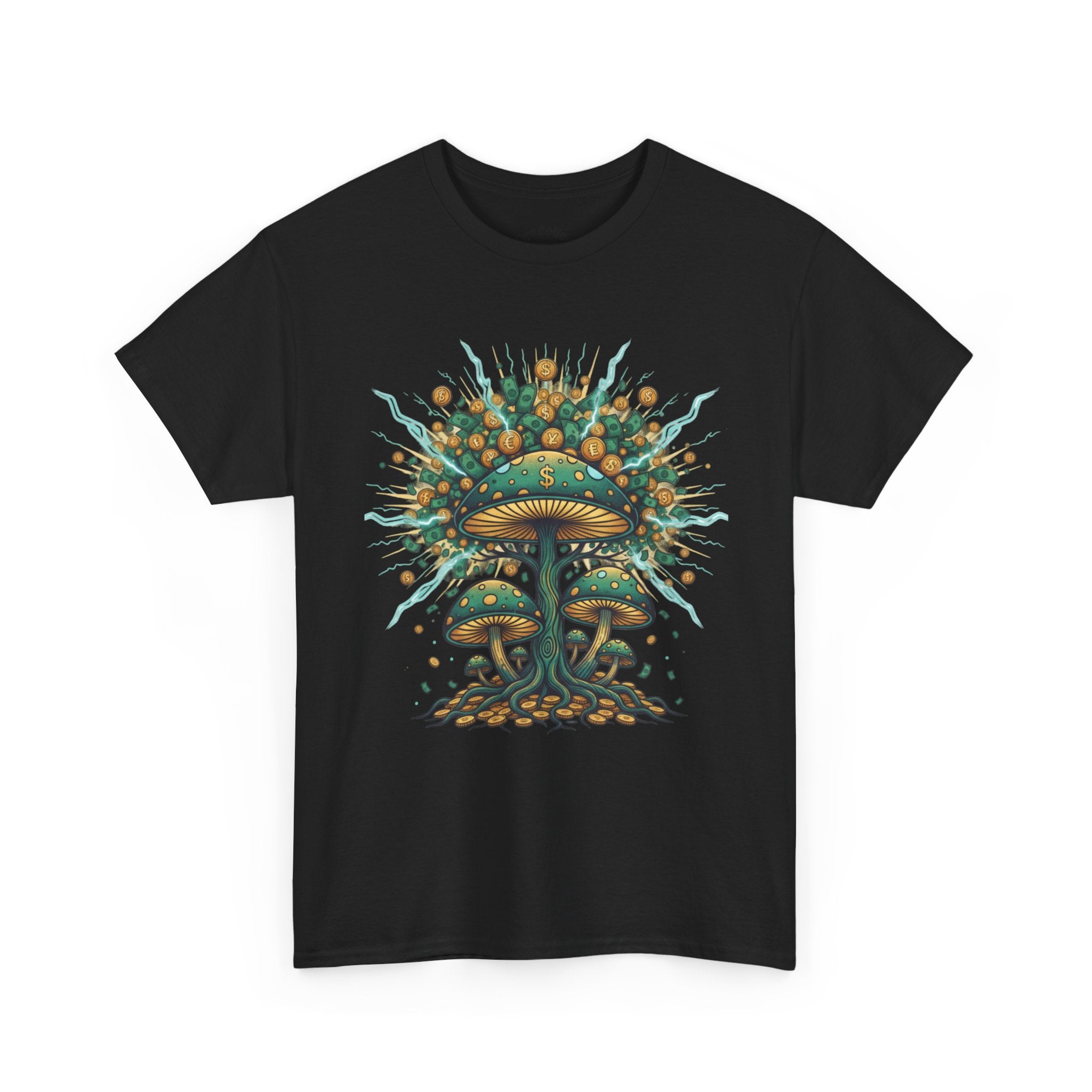Mushroom Tree Graphic Tee — Psychedelic Nature Art T-Shirt