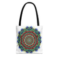 Bohemian Kaleidoscope Tote Bag — Colorful Mandala AOP Beach & Market Tote
