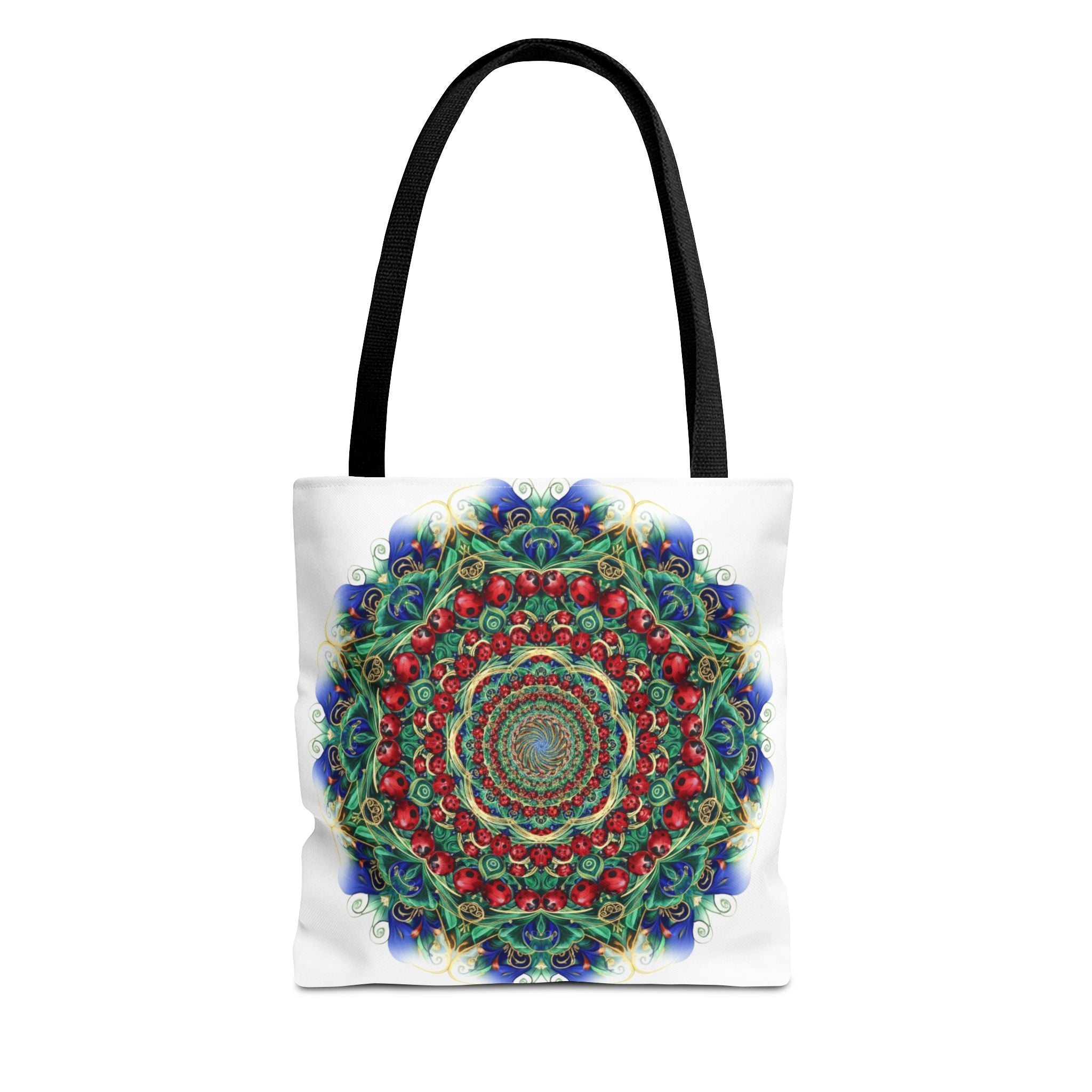 Bohemian Kaleidoscope Tote Bag — Colorful Mandala AOP Beach & Market Tote