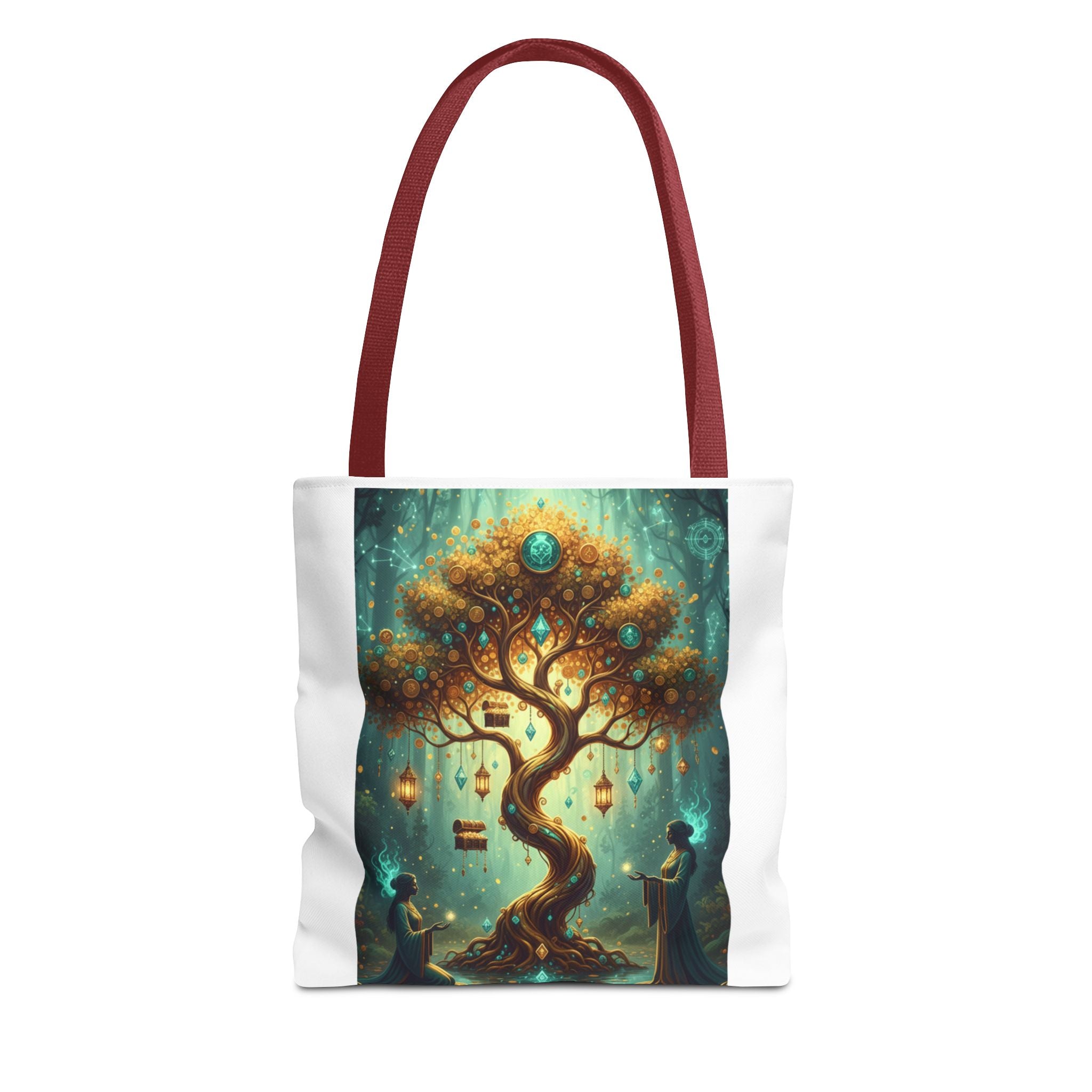 Enchanted Tree Tote Bag — Magical Night Forest Art AOP