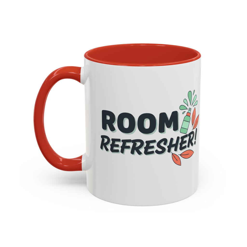 Room Refresher Coffee Mug — Funny Scented Spray Graphic Accent Mug